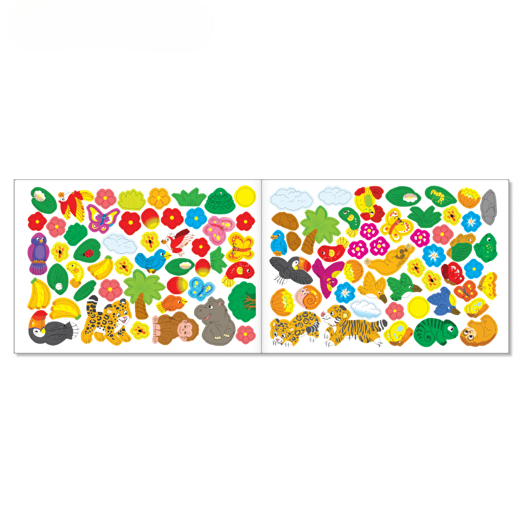 Книжное комплектное издание Буква-ленд с наклейками Мир животных 4 шт по 16 стр - фото 3