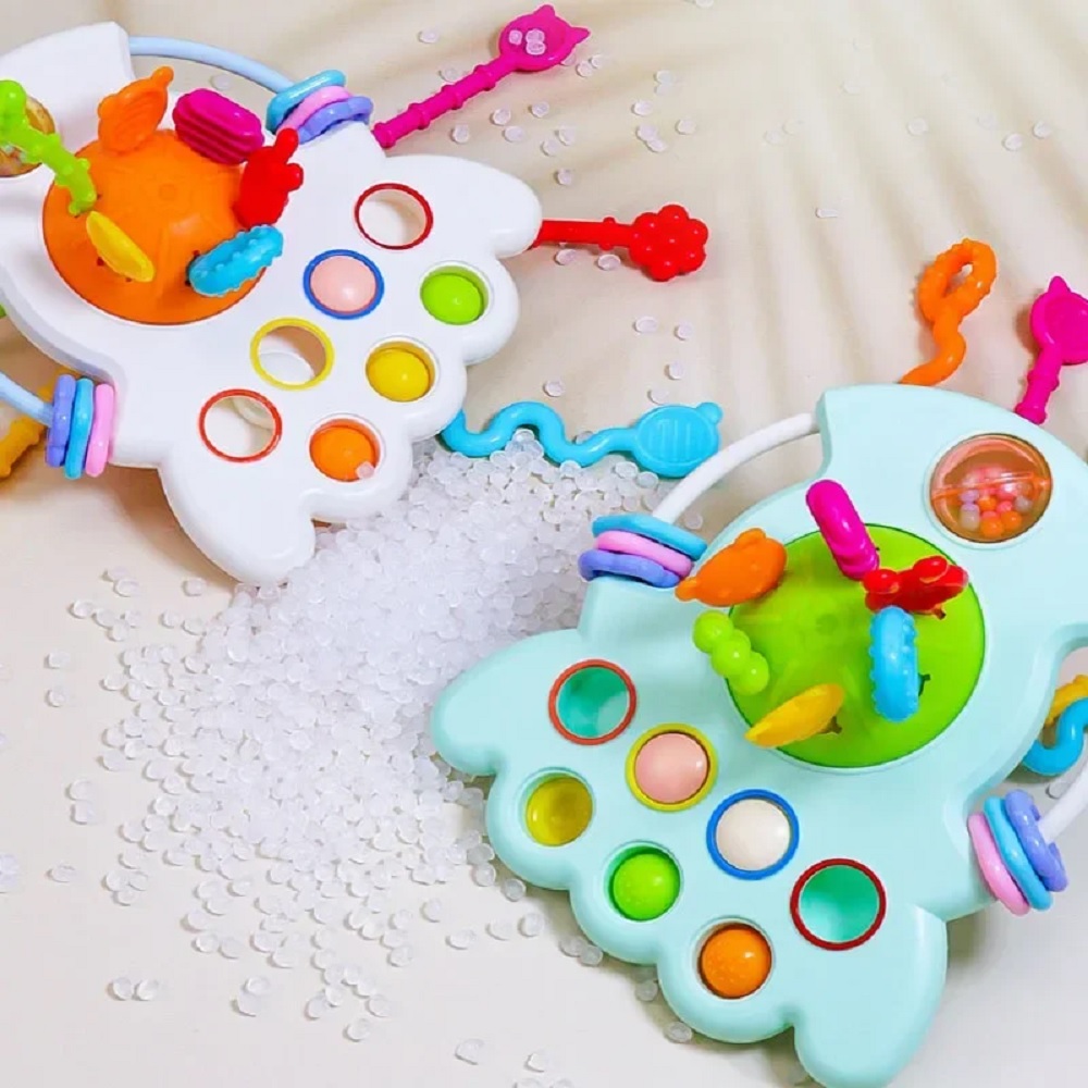 Игрушка ТОТОША бизиборд тянучка с шнурочками 6 в 1 - фото 11