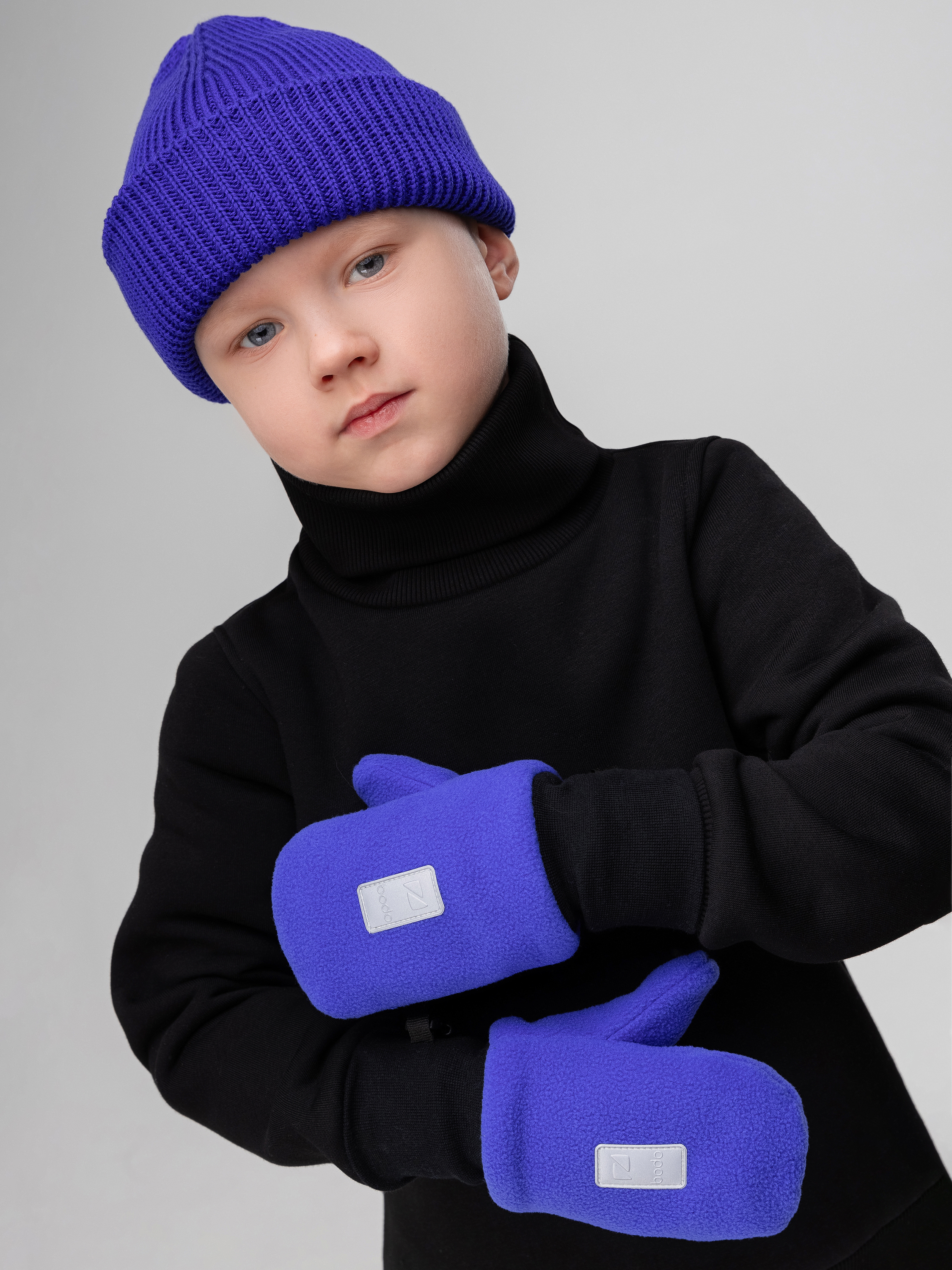 Варежки Bodo 61-3MU_синий - фото 2