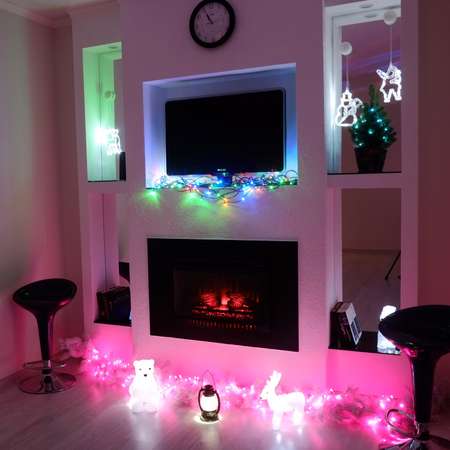Светодиодная гирлянда NEON-NIGHT Колокольчики 2.8 м с эффектом смены цветов RGB