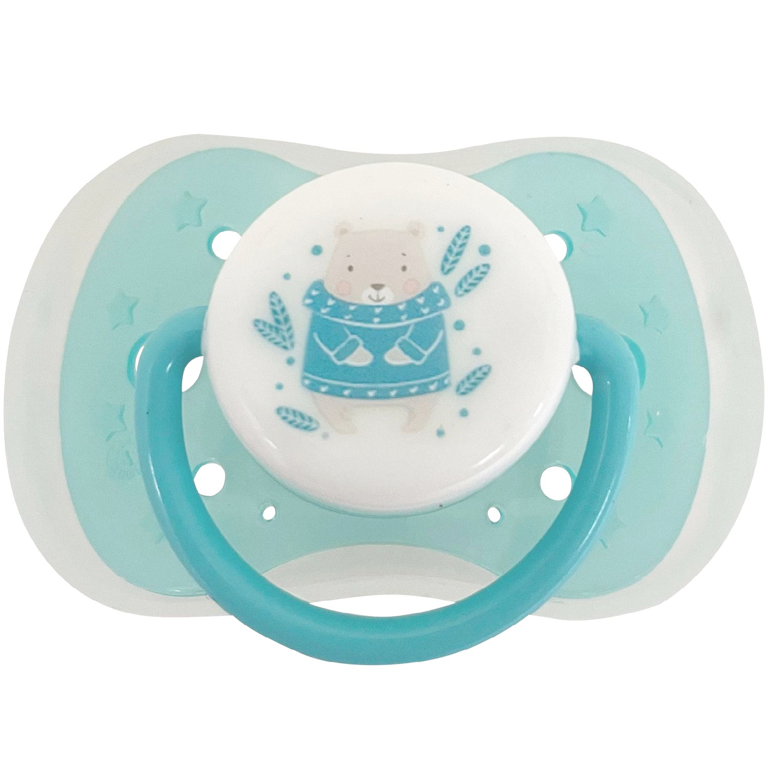 Пустышка BabyGo латекс ортодонтическая от 0 мес. 1 шт. - фото 1