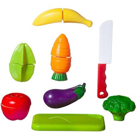 Игровой набор Abtoys тележки и корзинки, продукты