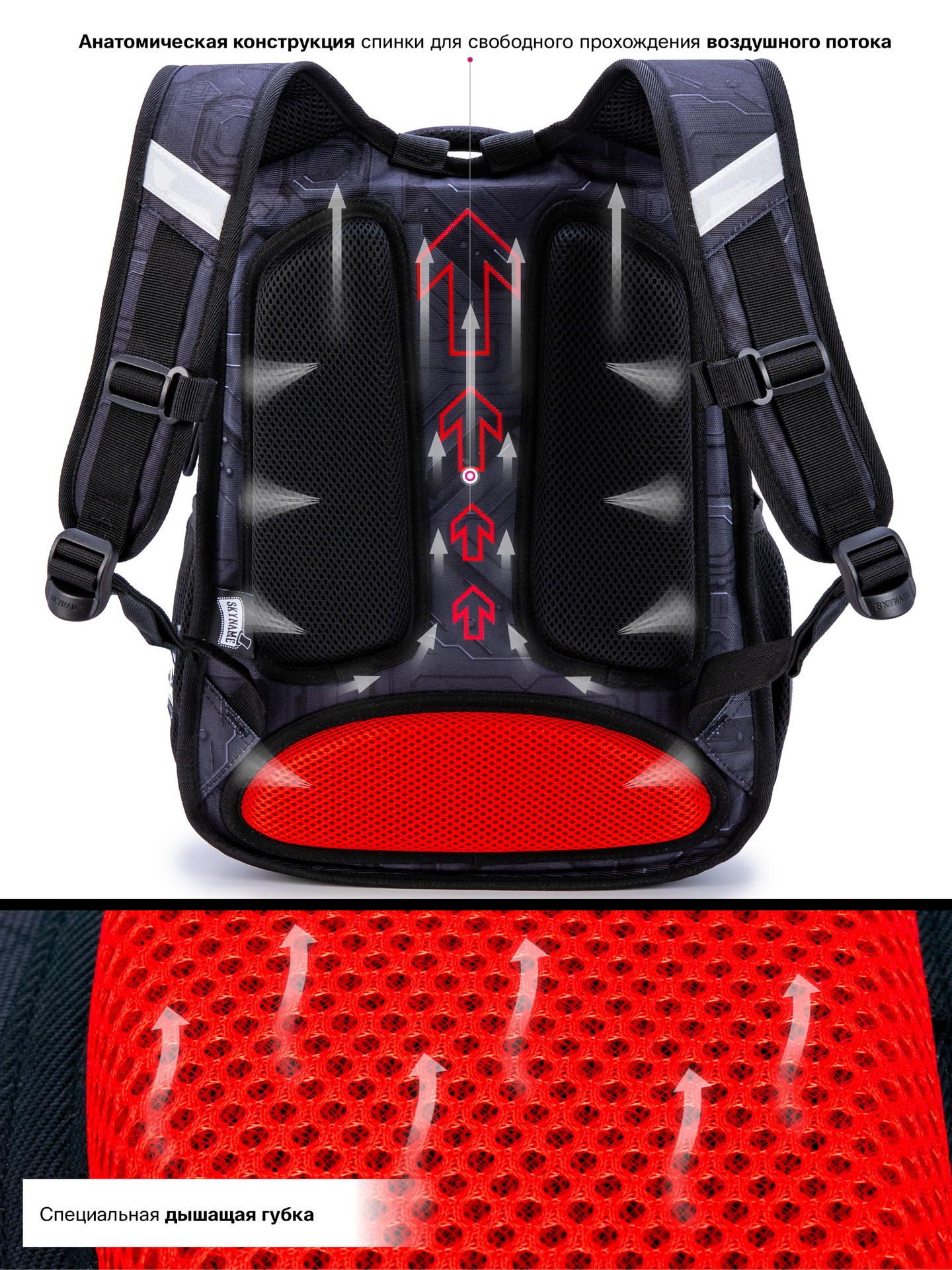 Рюкзак SkyName 1-4 класс, набор 4 в 1 - фото 11