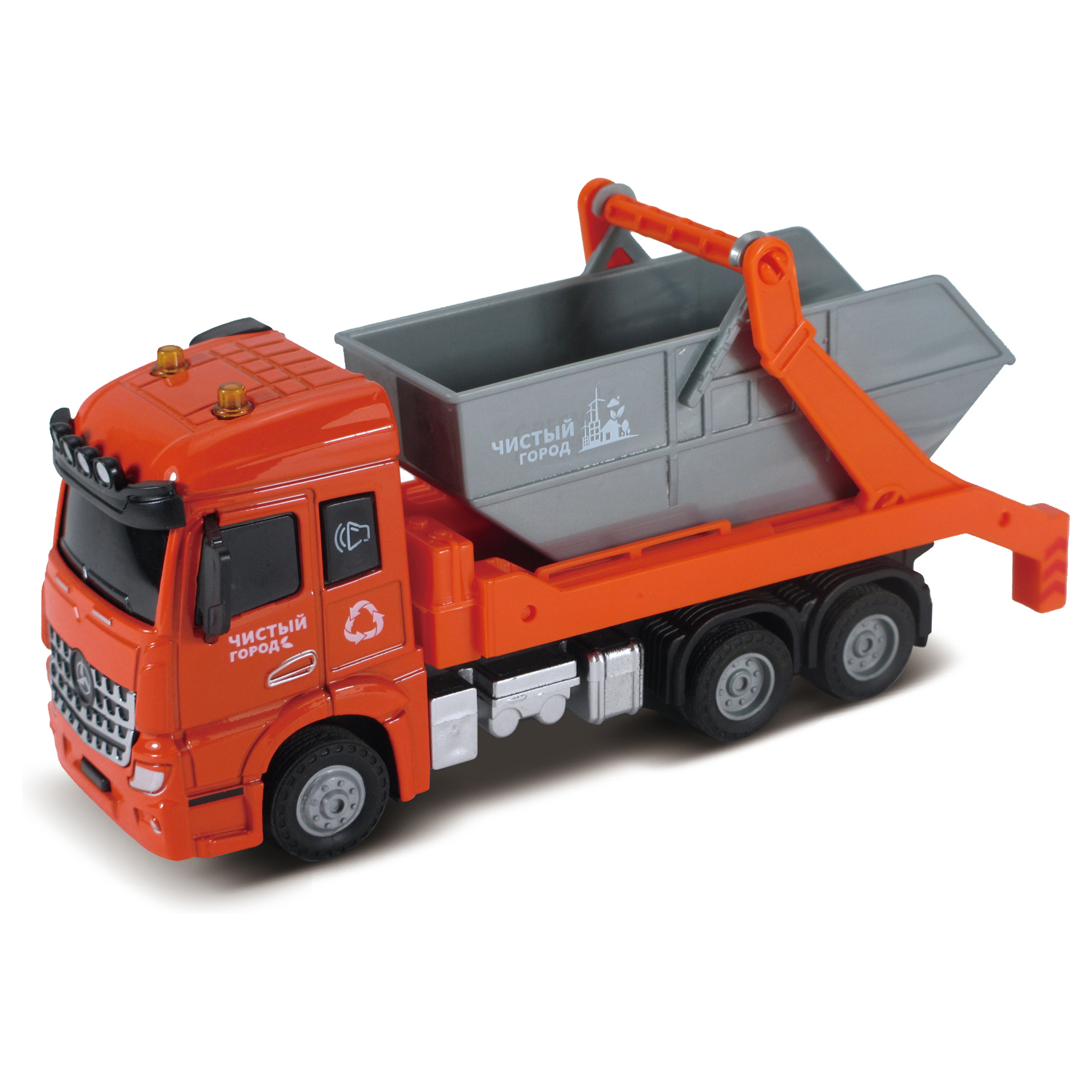 Мусоровоз Funky Toys 1:43 FT61083-МП - фото 1
