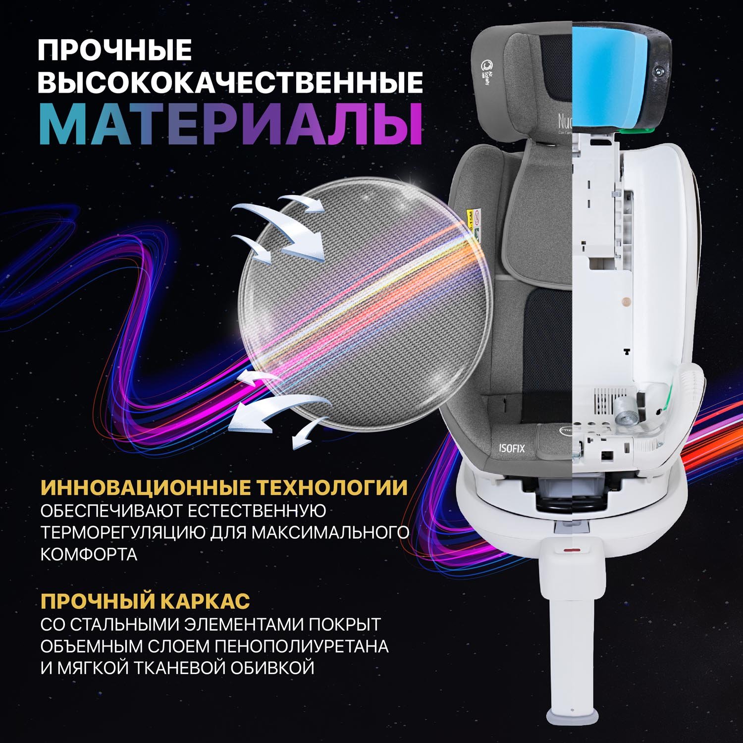 Автокресло Nuovita Maczione NiS1-1 Isofix 0+/1 (0-18 кг) серый - фото 10