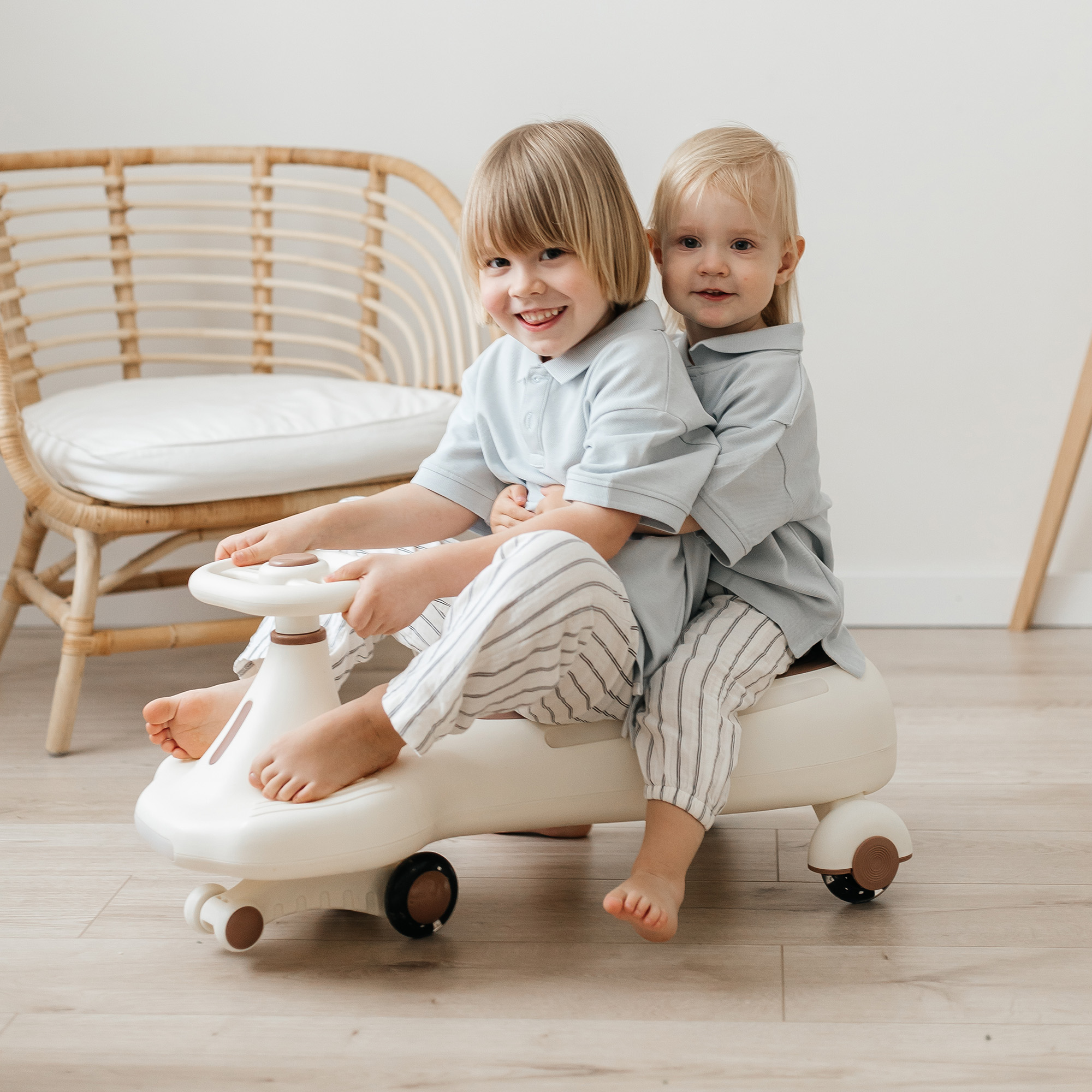 Пушкар UNIX Kids Bibicar бежевый на веревочке - фото 2