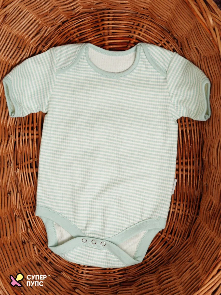 Боди 3 шт Супер Пупс нбр/3пр/бд/коррук/полоска/цветы - фото 16