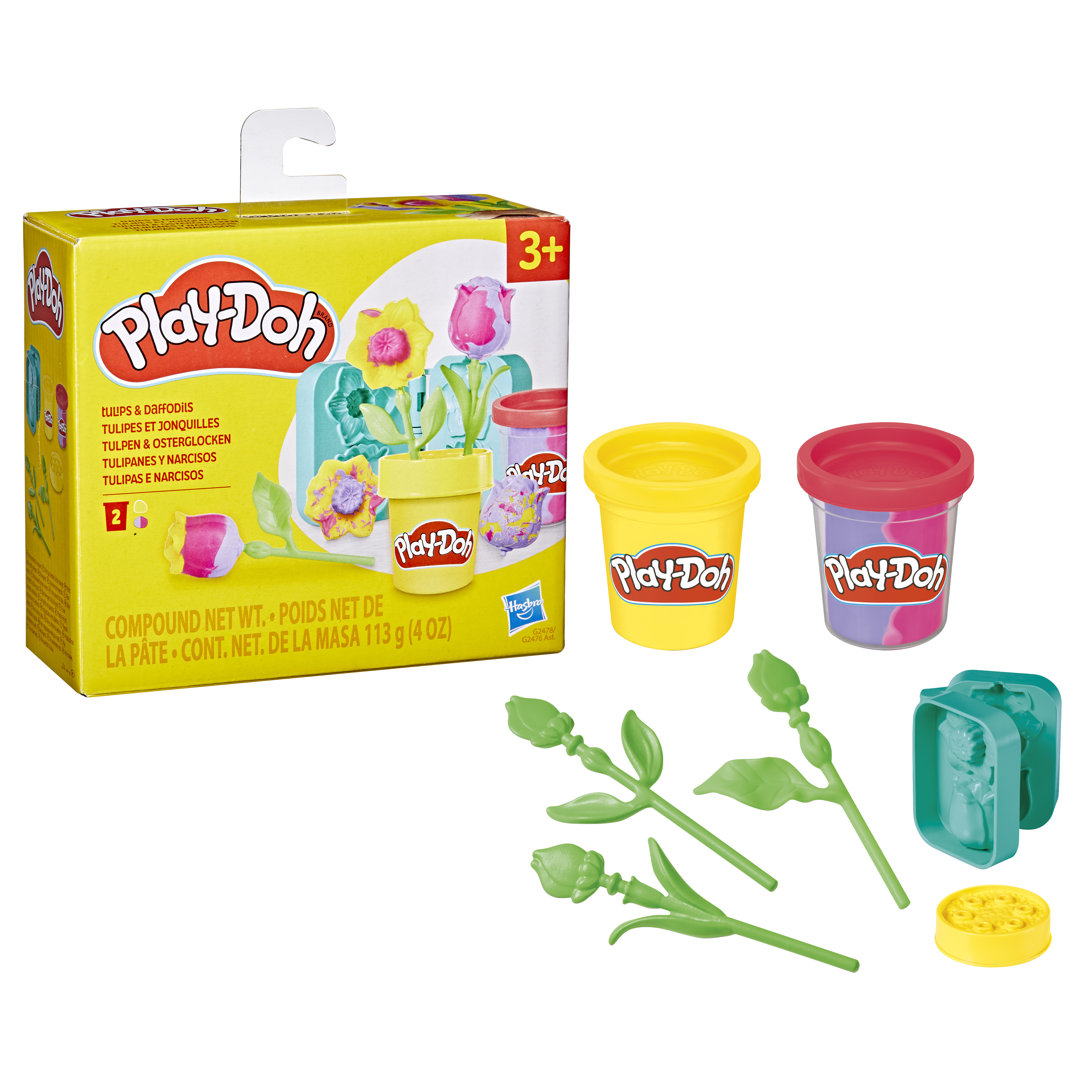 Масса для лепки Hasbro набор Play-Doh Цветочный дуэт - фото 2