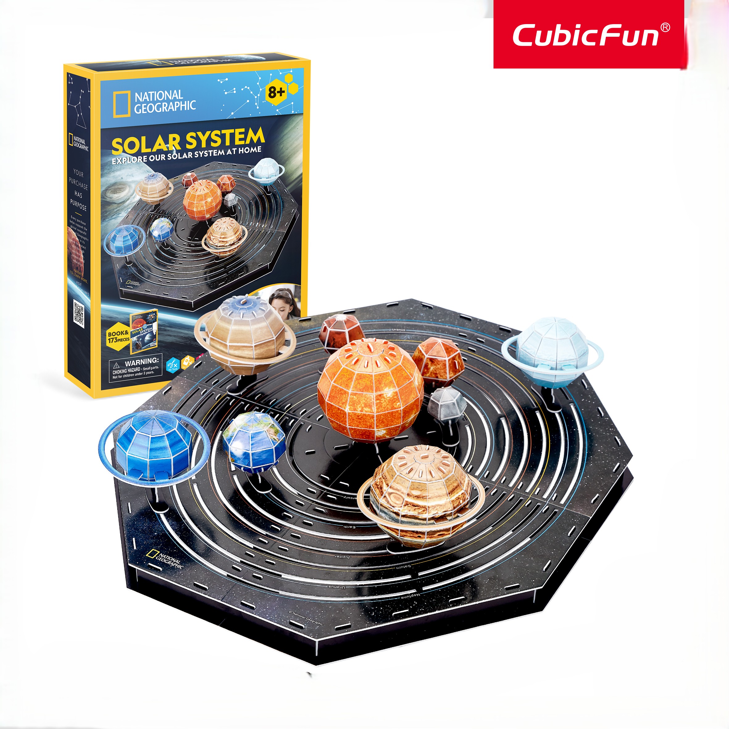 Пазл CubicFun Солнечная система сборка - фото 9