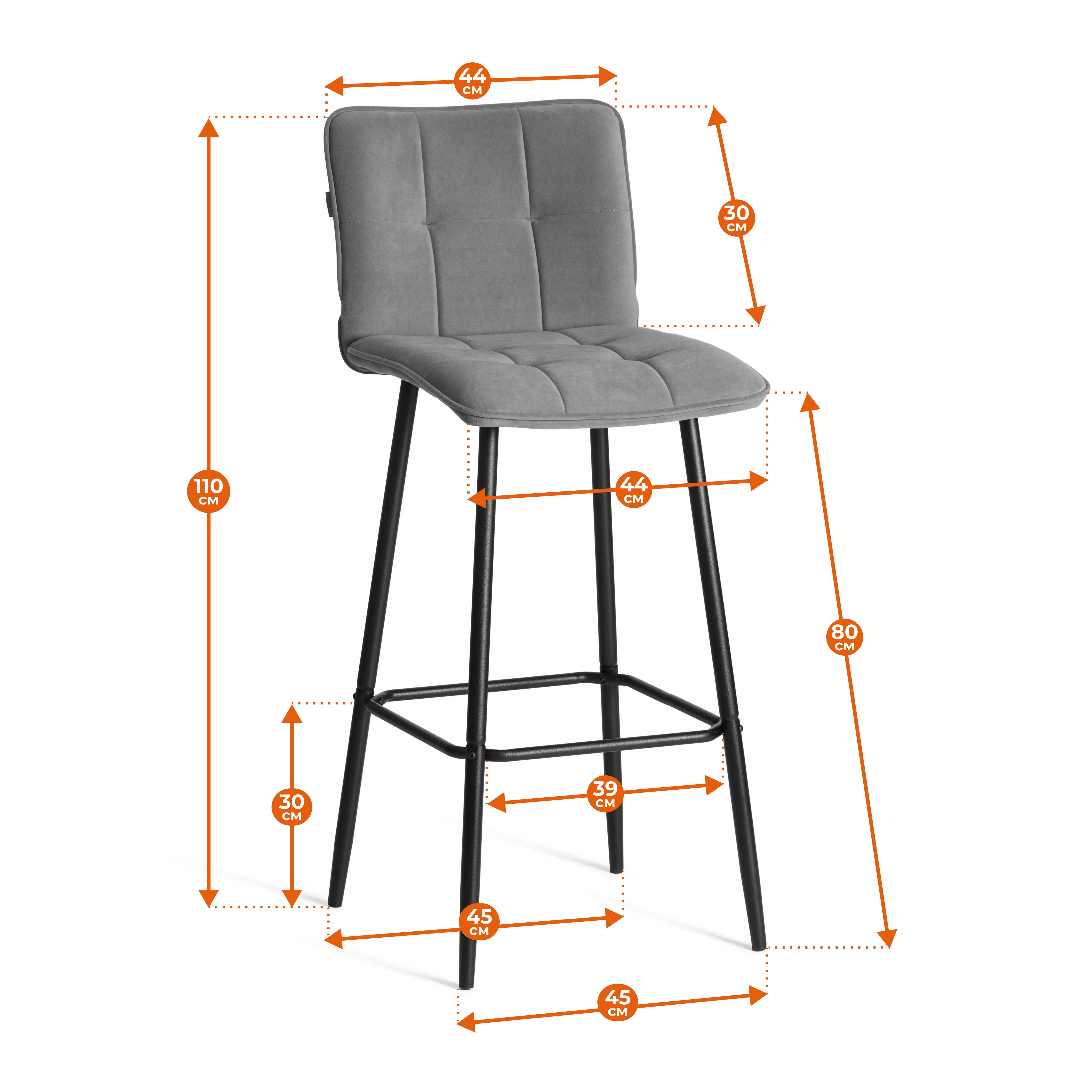 Стул TETCHAIR Bari экокожа черный - фото 17