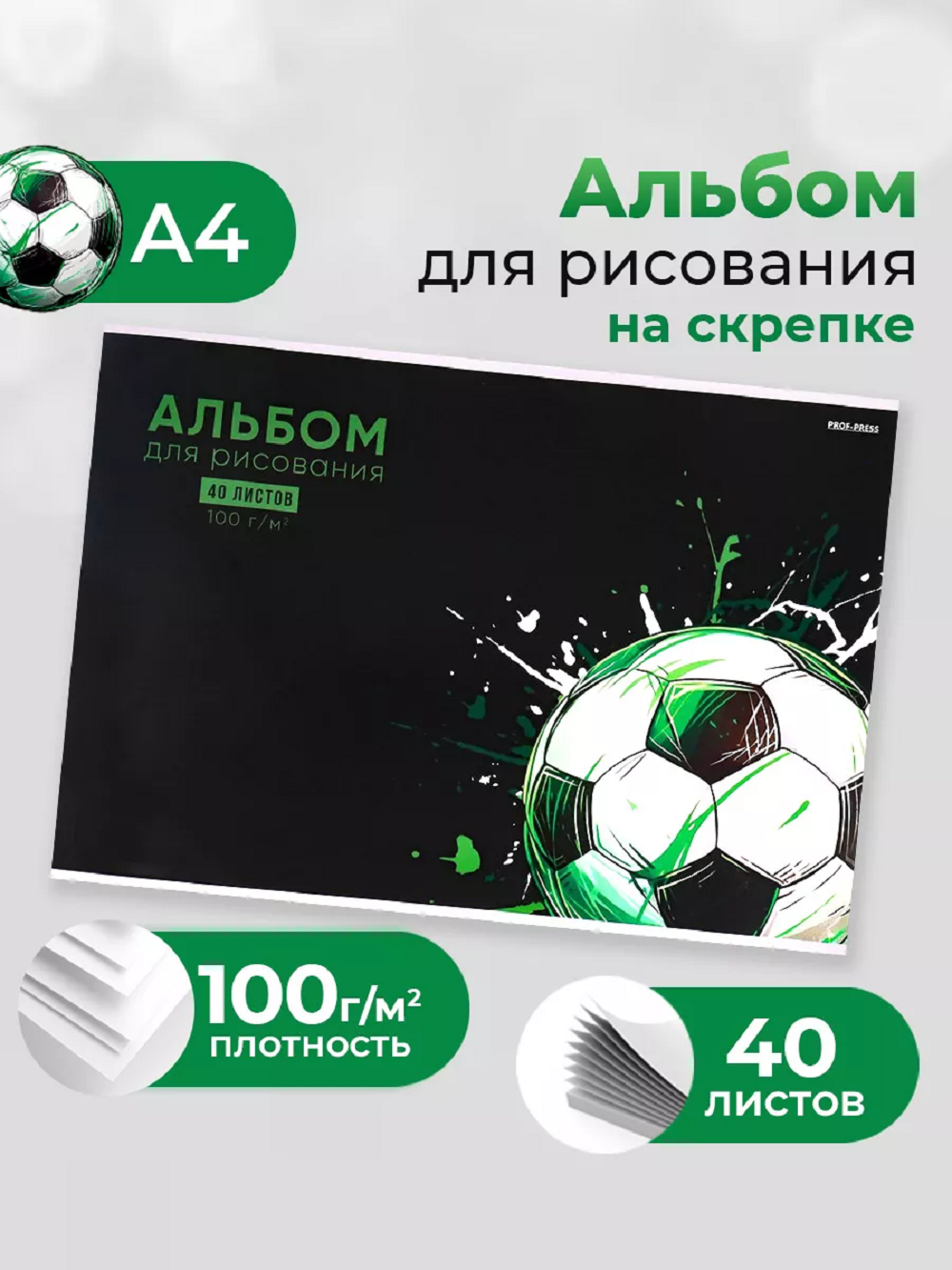 Альбом Prof-Press А4 40 лист. 1 шт. - фото 1