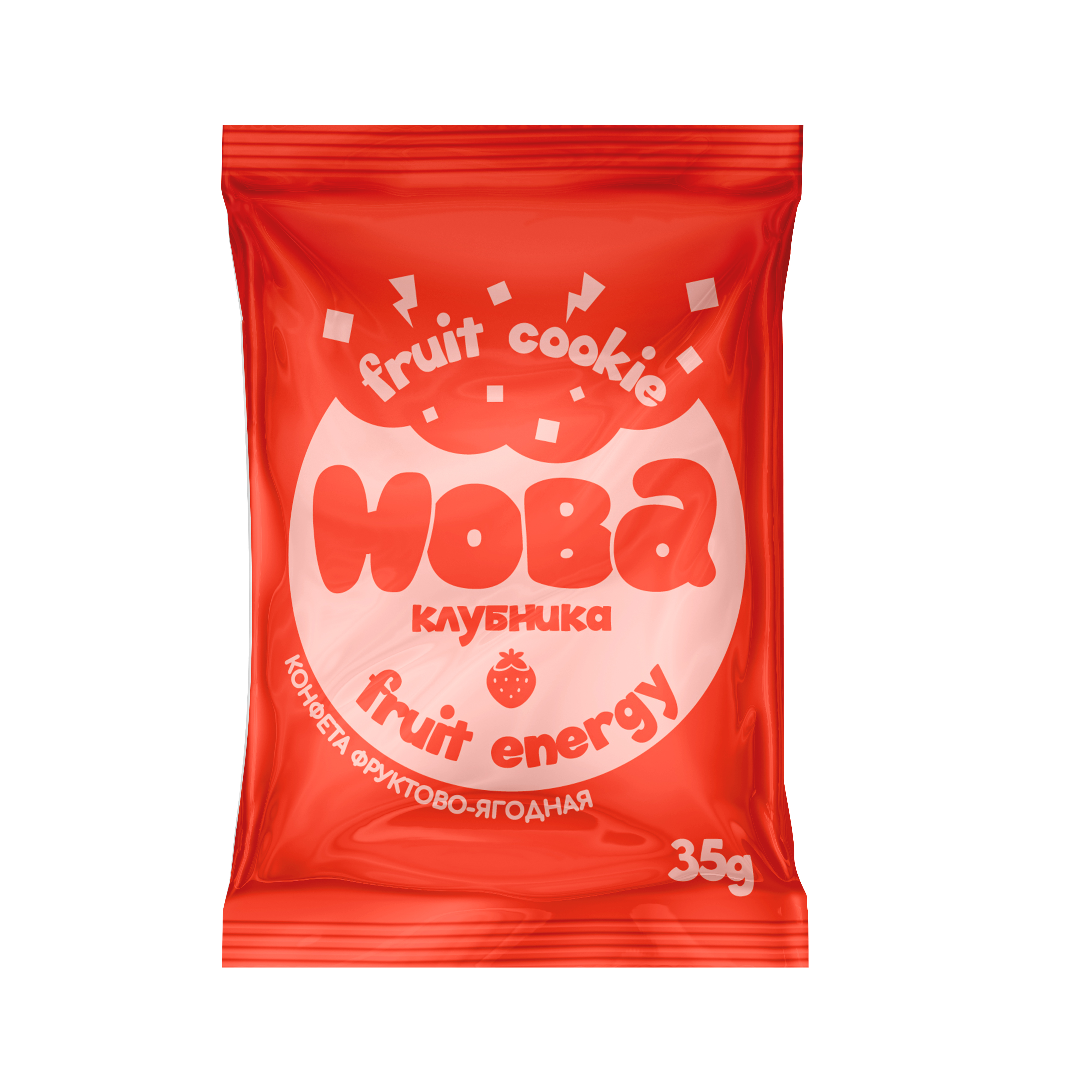 Конфета фруктово-ягодная ХОБА Фрут Куки клубника 35г - фото 1