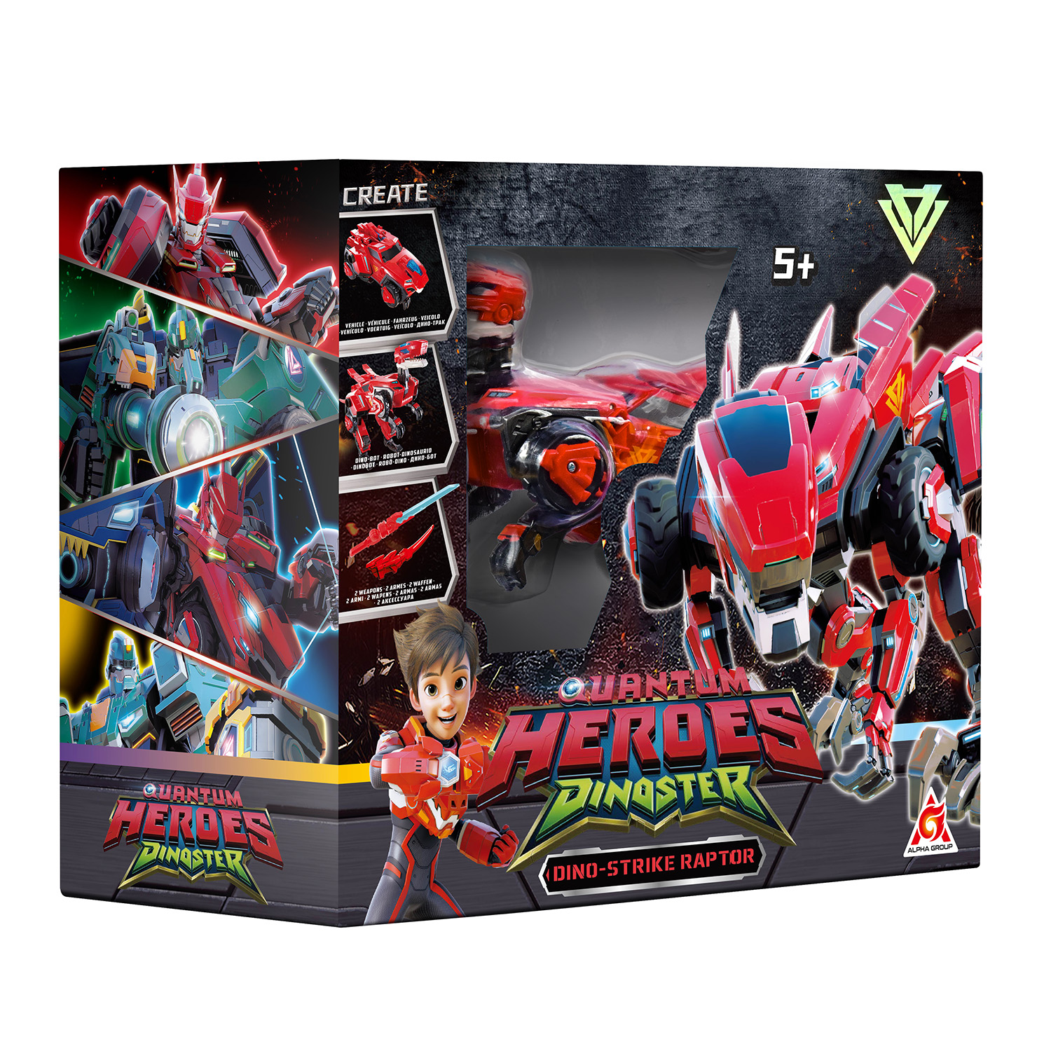 Игровой набор Dinoster 4-в-1 Дино-бот Раптор Страйк - фото 4