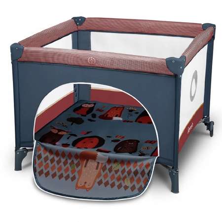 Манеж Lionelo Lene Blue Cobalt Red