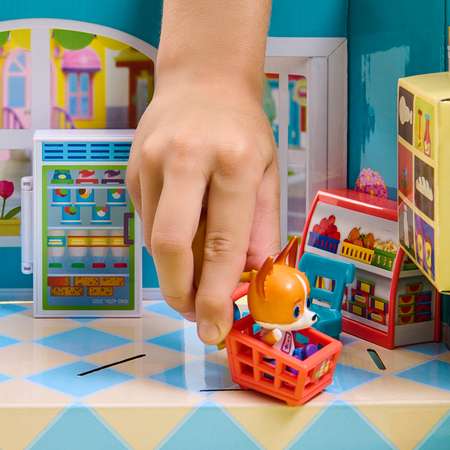 Игровой набор Кошечки-собачки тележки и корзинки, касса