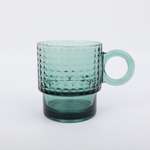 Кружка ё зеленое стекло