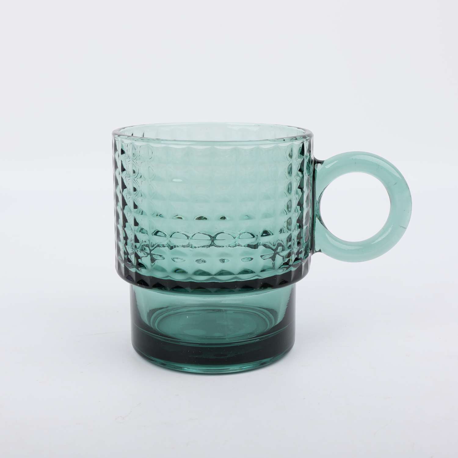 Кружка ё зеленое стекло - фото 1