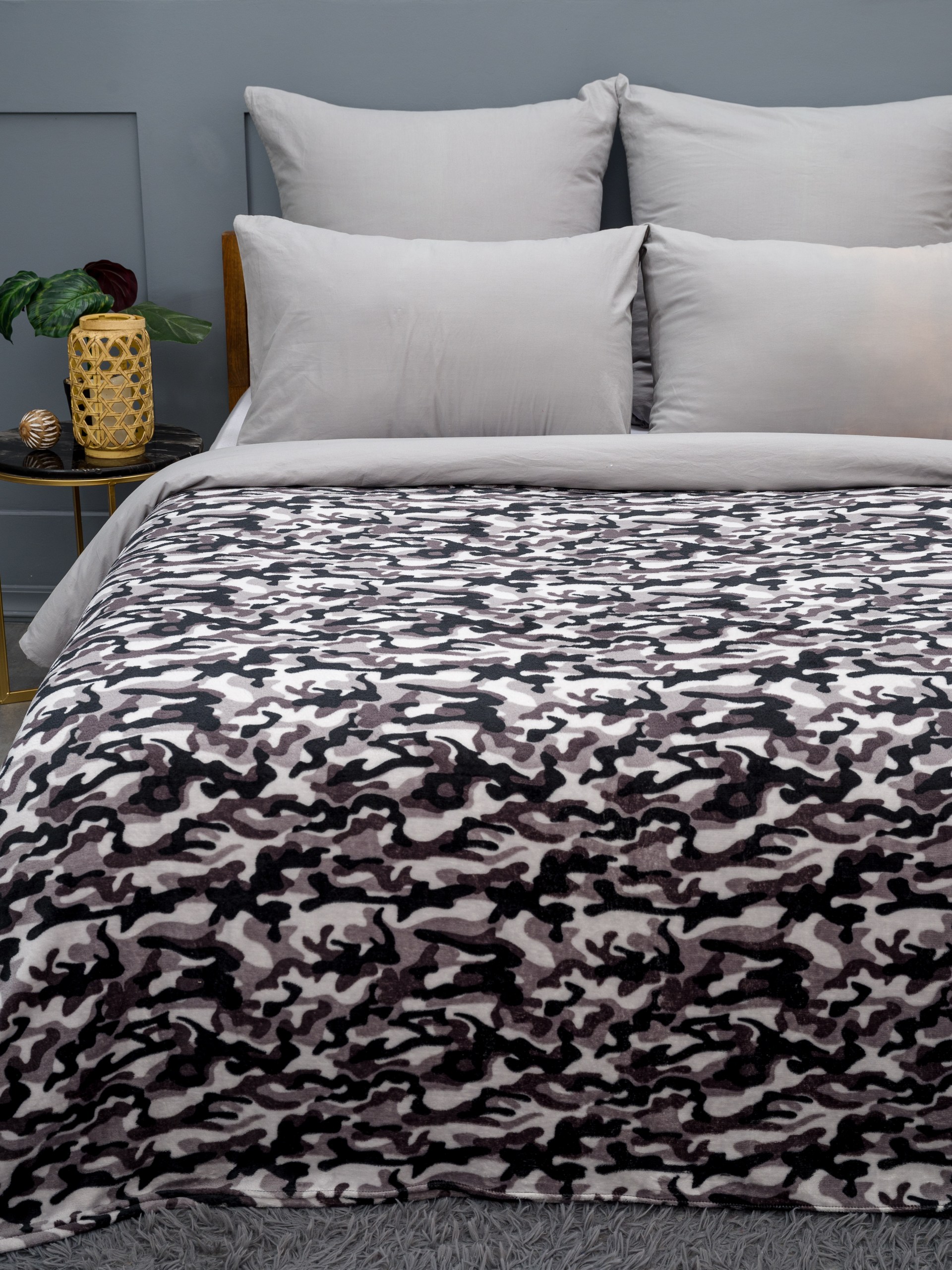 Плед PAVLine Аэро Софт Камуфляж 150 x 200 см - фото 4