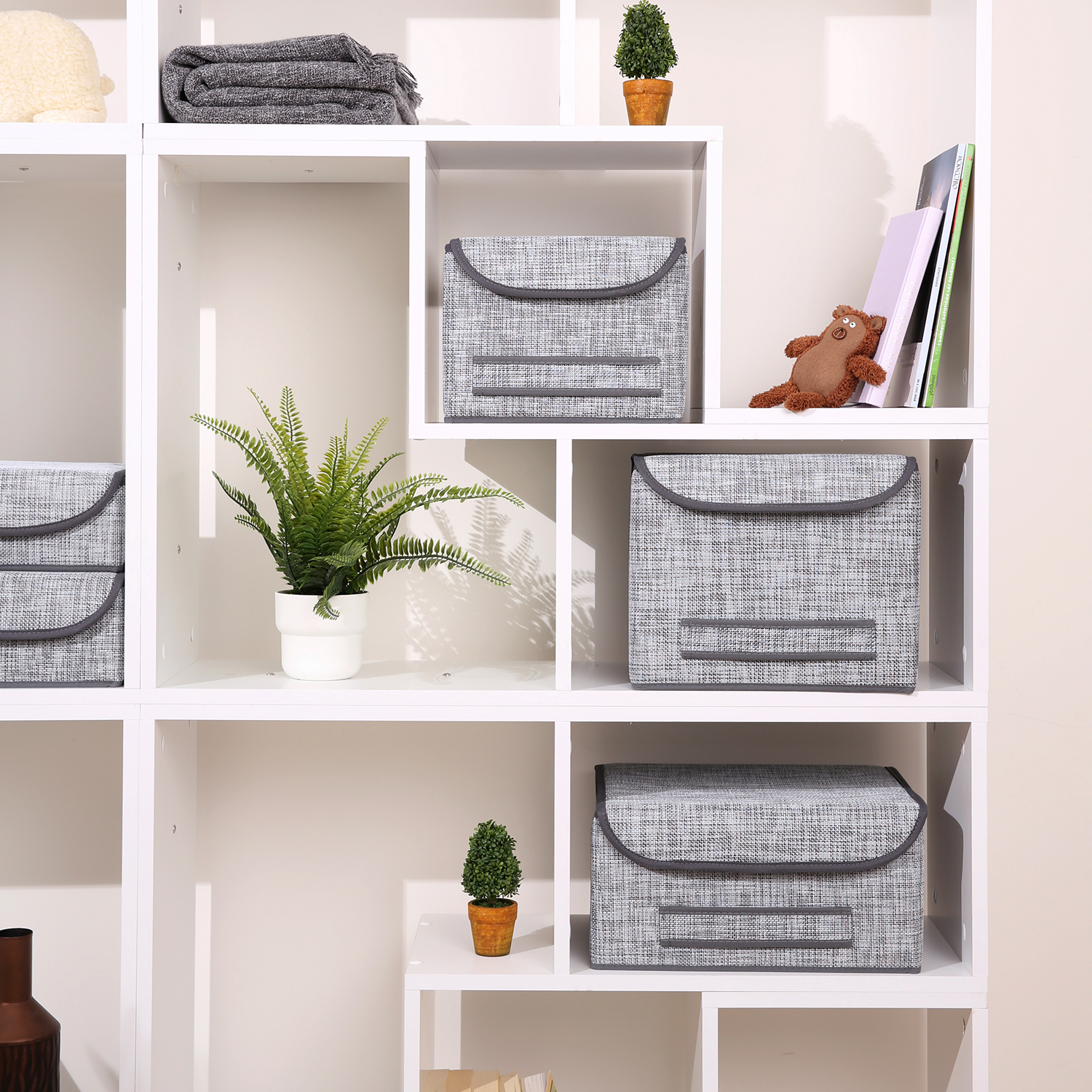 Коробка для хранения с крышкой CASY HOME 30х30х24см ВО-074 - фото 2