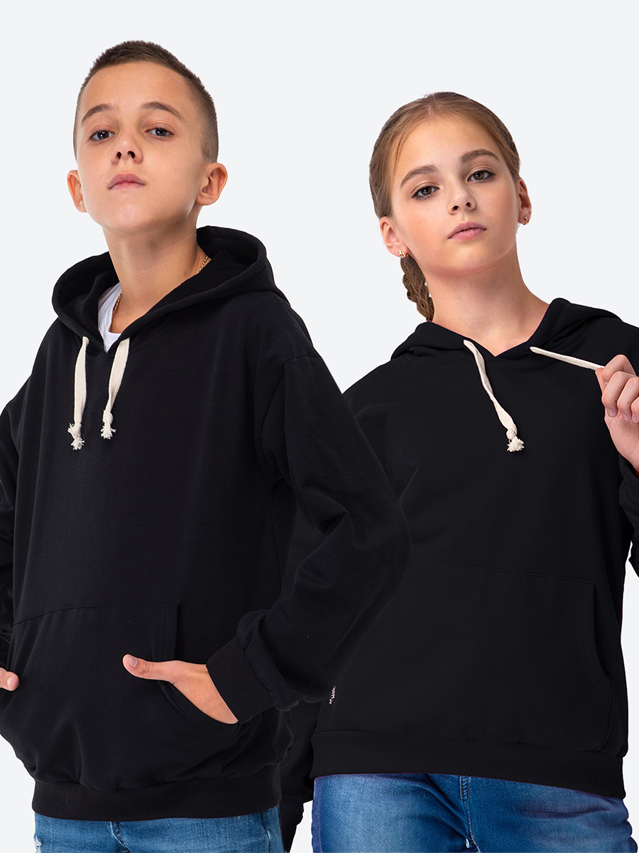 Худи HappyFox HF00158черный - фото 3