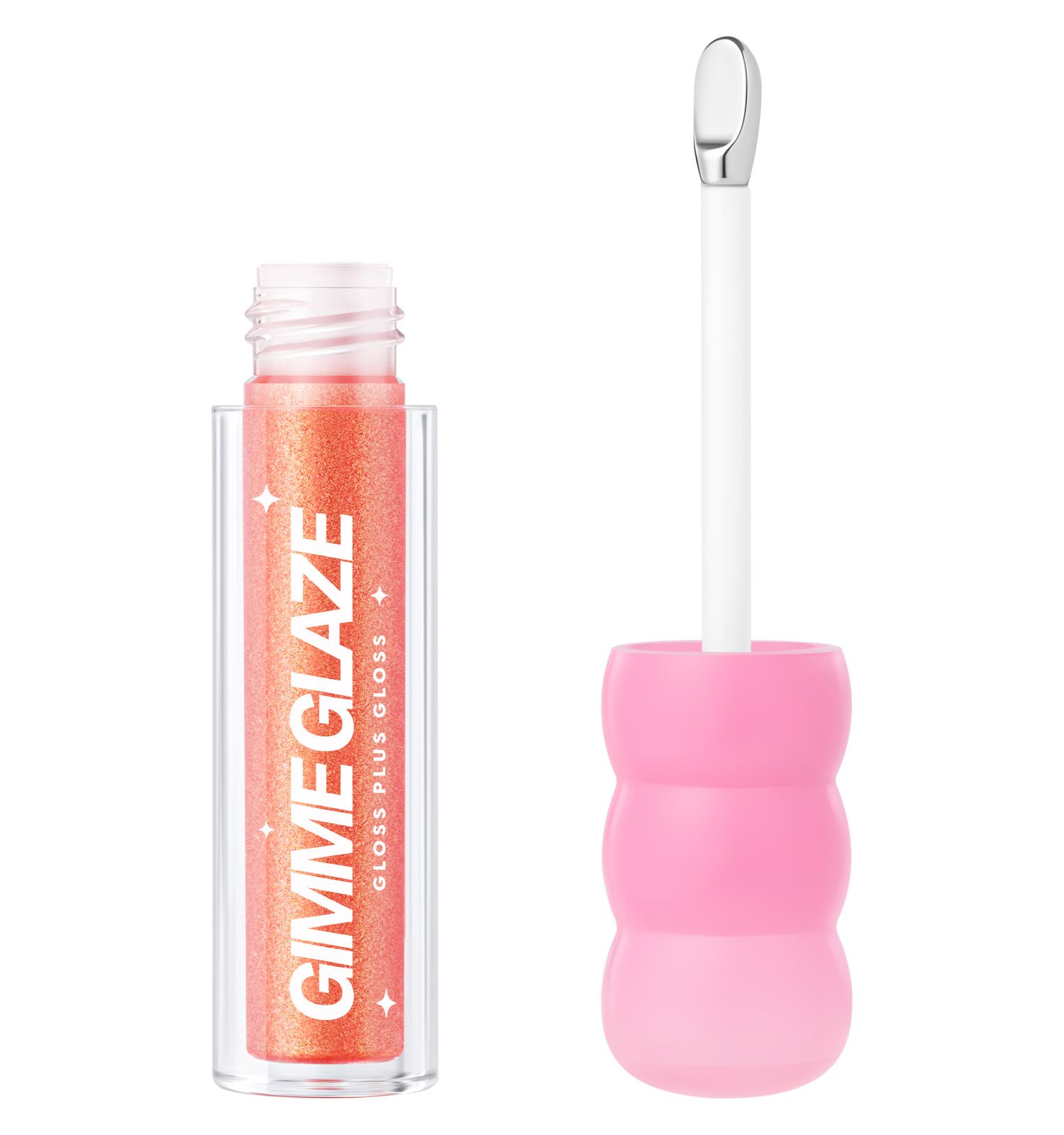 Блеск для губ Love Generation Gimme Glaze зеркальное покрытие эффект увлажнения и объема тон 02 розовый 3мл - фото 1