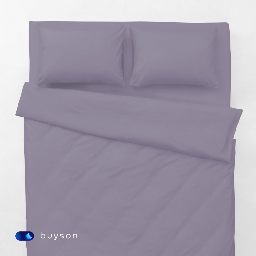 Комплект наволочек buyson BuyLive 50х70 см хлопок (сатин) ежевика - фото 8