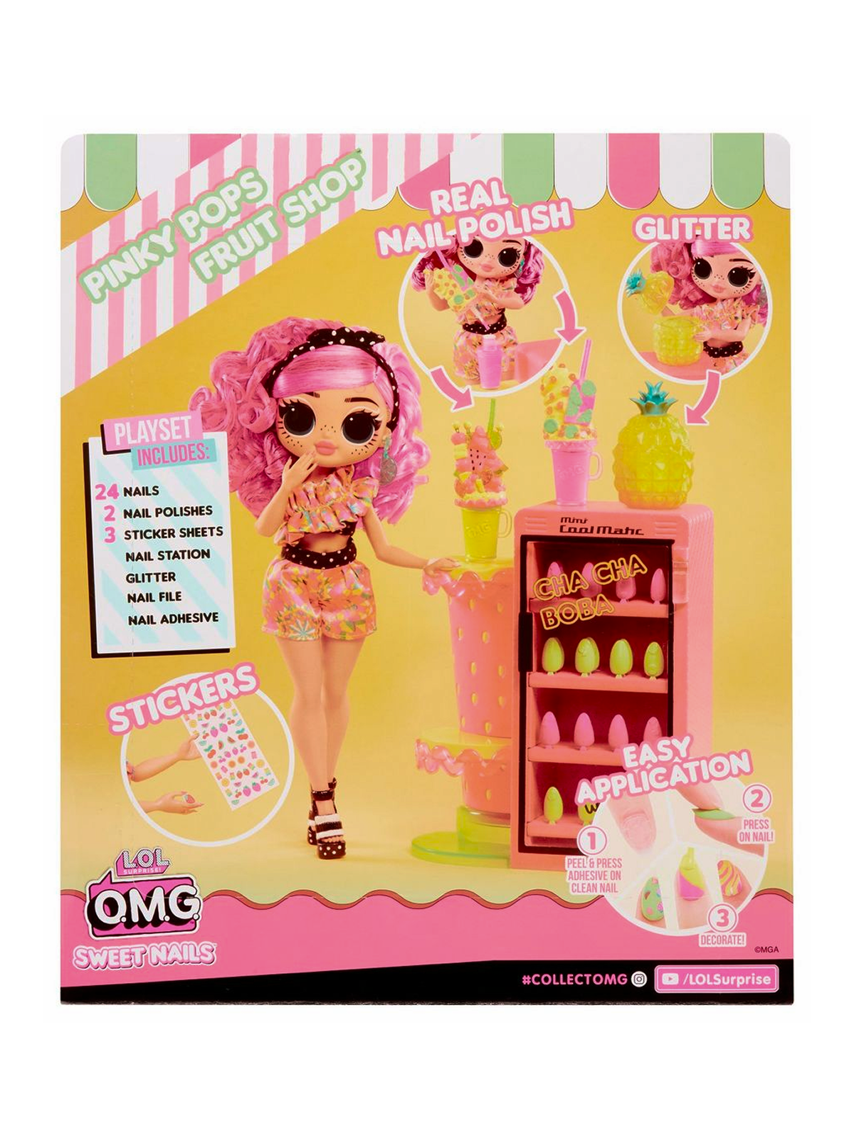 Кукла модельная L.O.L. Surprise! OMG Sweet Nails OMG Sweet Nails высота 25 см 503842 Sweet Nails - фото 6