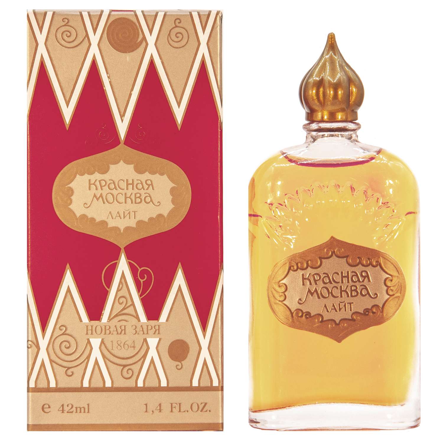Духи Новая заря Красная Москва лайт в футляре 42мл - фото 1