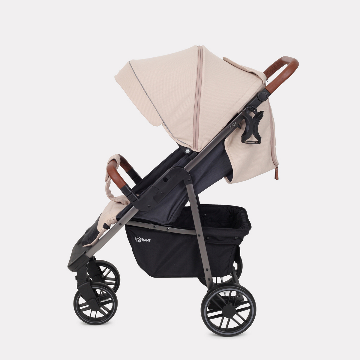 Коляска прогулочная Rant VEGA бежевый - фото 14