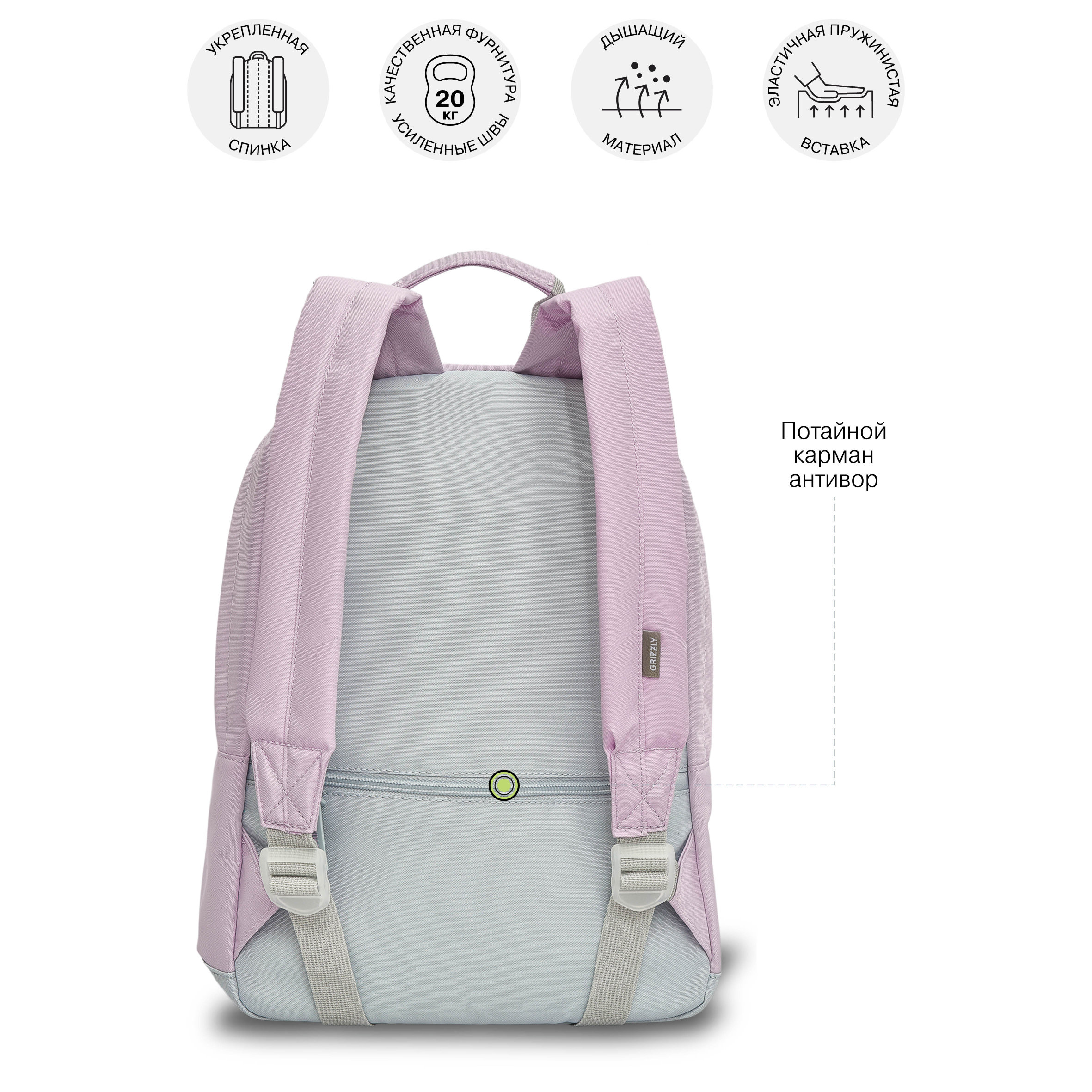 Рюкзак Grizzly для девочки - фото 9