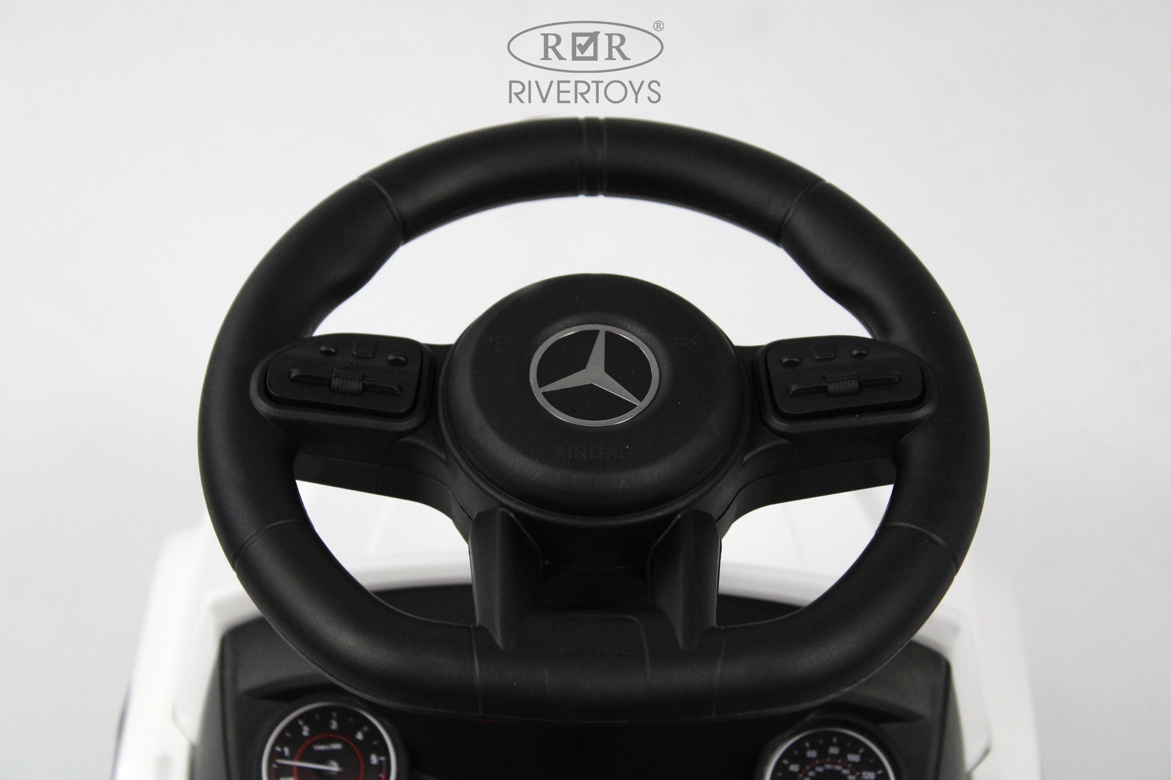 Каталка RIVERTOYS Mercedes-BenzG63 White Diamond белый - фото 15