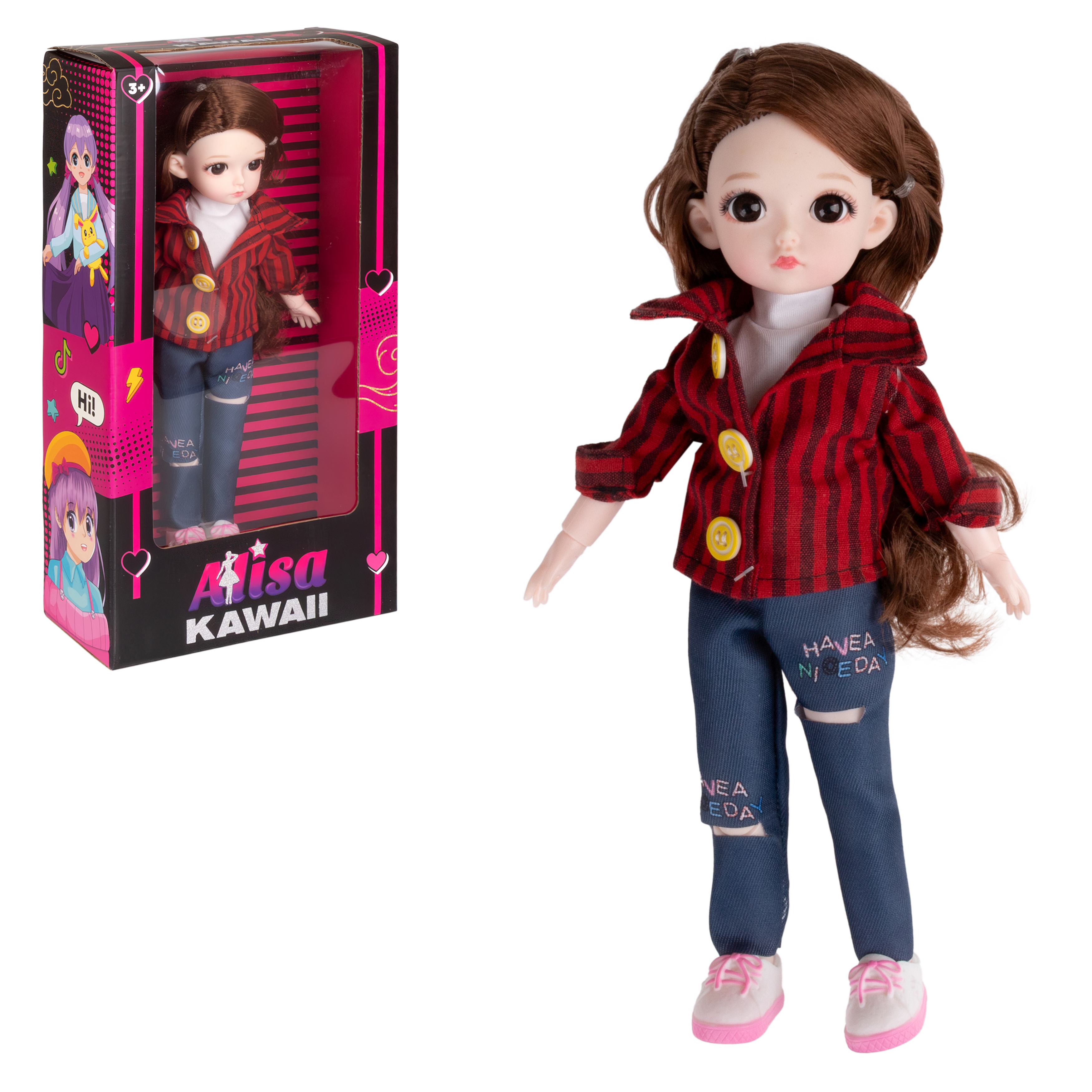 Кукла классическая 1TOY Alisa Kawaii Т24340 - фото 16