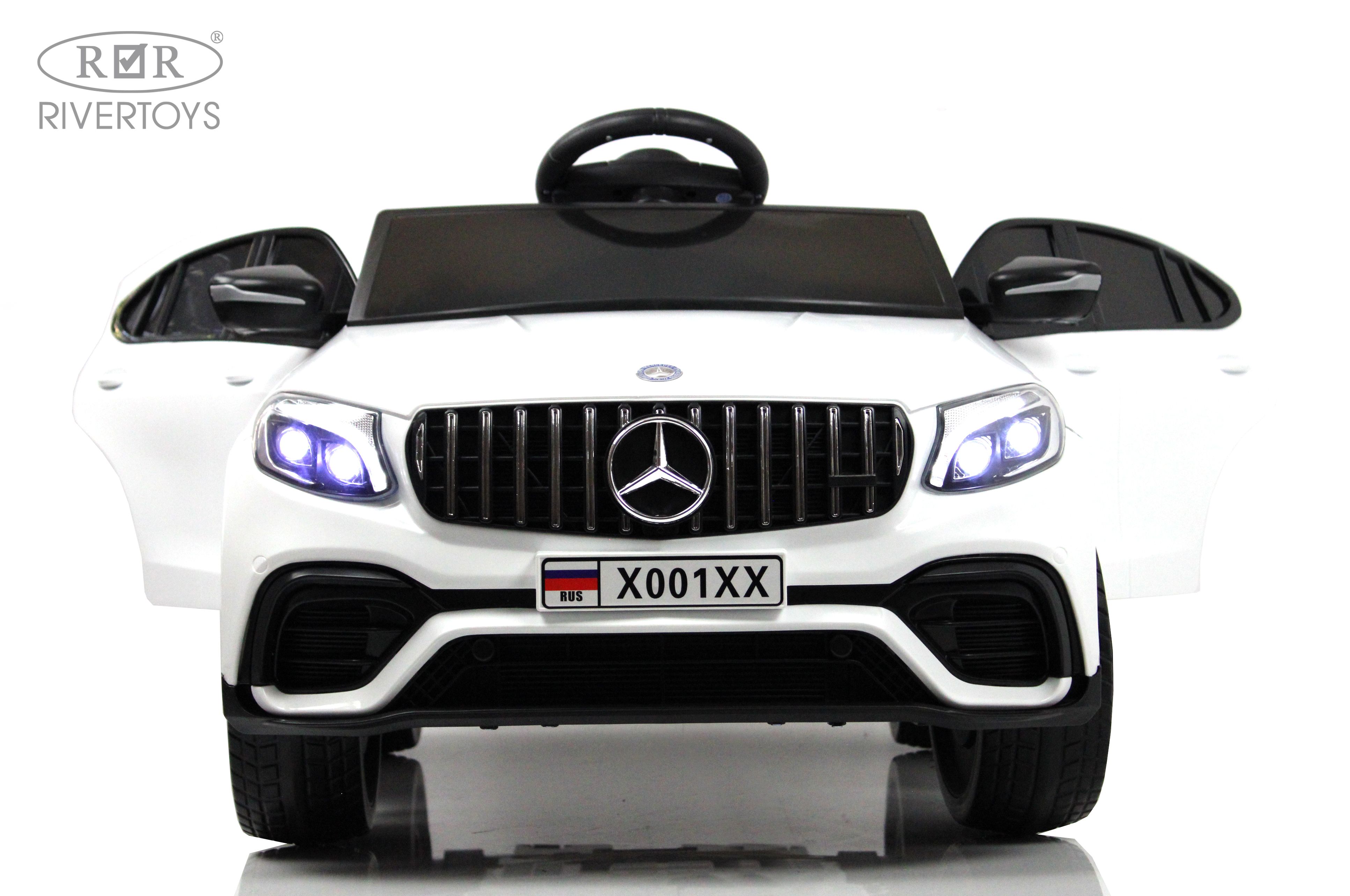 Электромобиль RIVERTOYS Mercedes X001XX-WHITE С пультом ДУ - фото 9