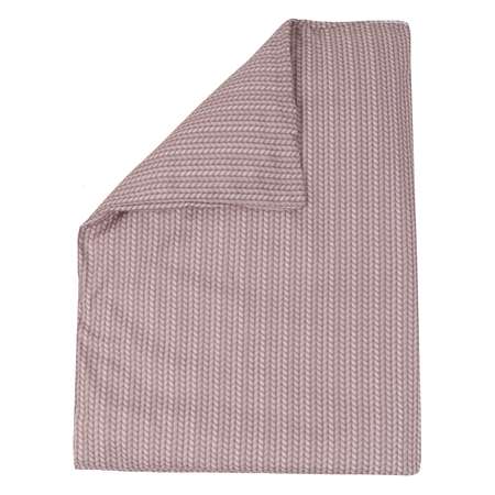 Пододеяльник Amarobaby Exclusive Original Collection Косичка на молнии Кофе