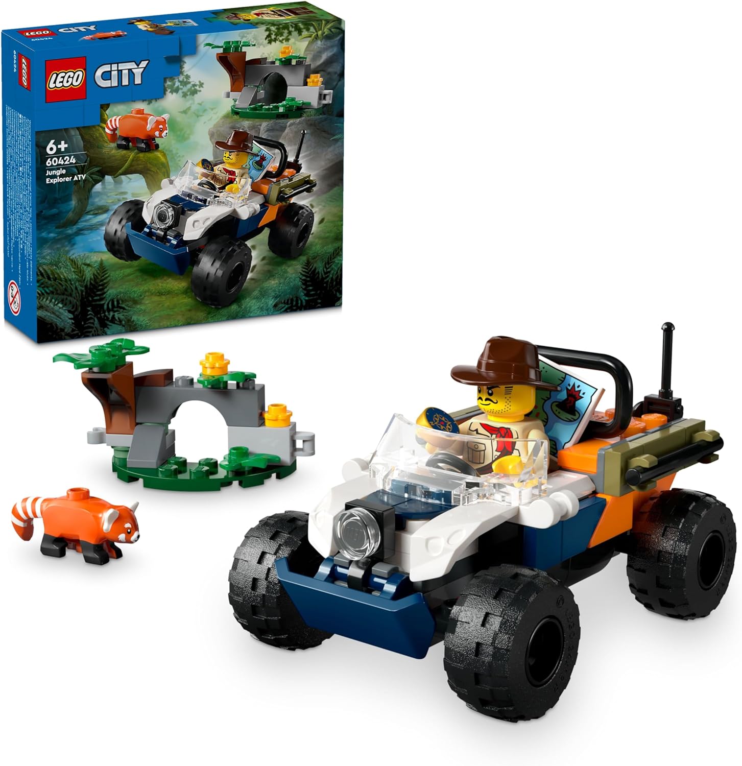 Конструктор LEGO City Jungle Explorer Red Panda 92 дет. - фото 1