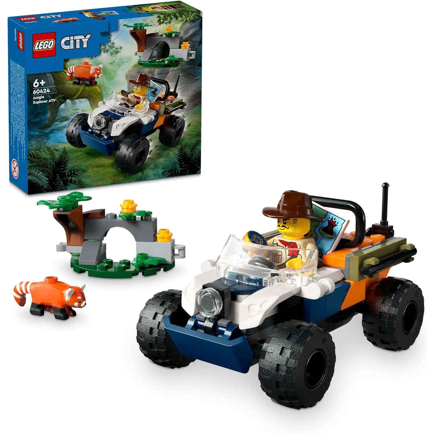 Конструктор LEGO City Jungle Explorer Red Panda 92 дет. - фото 1