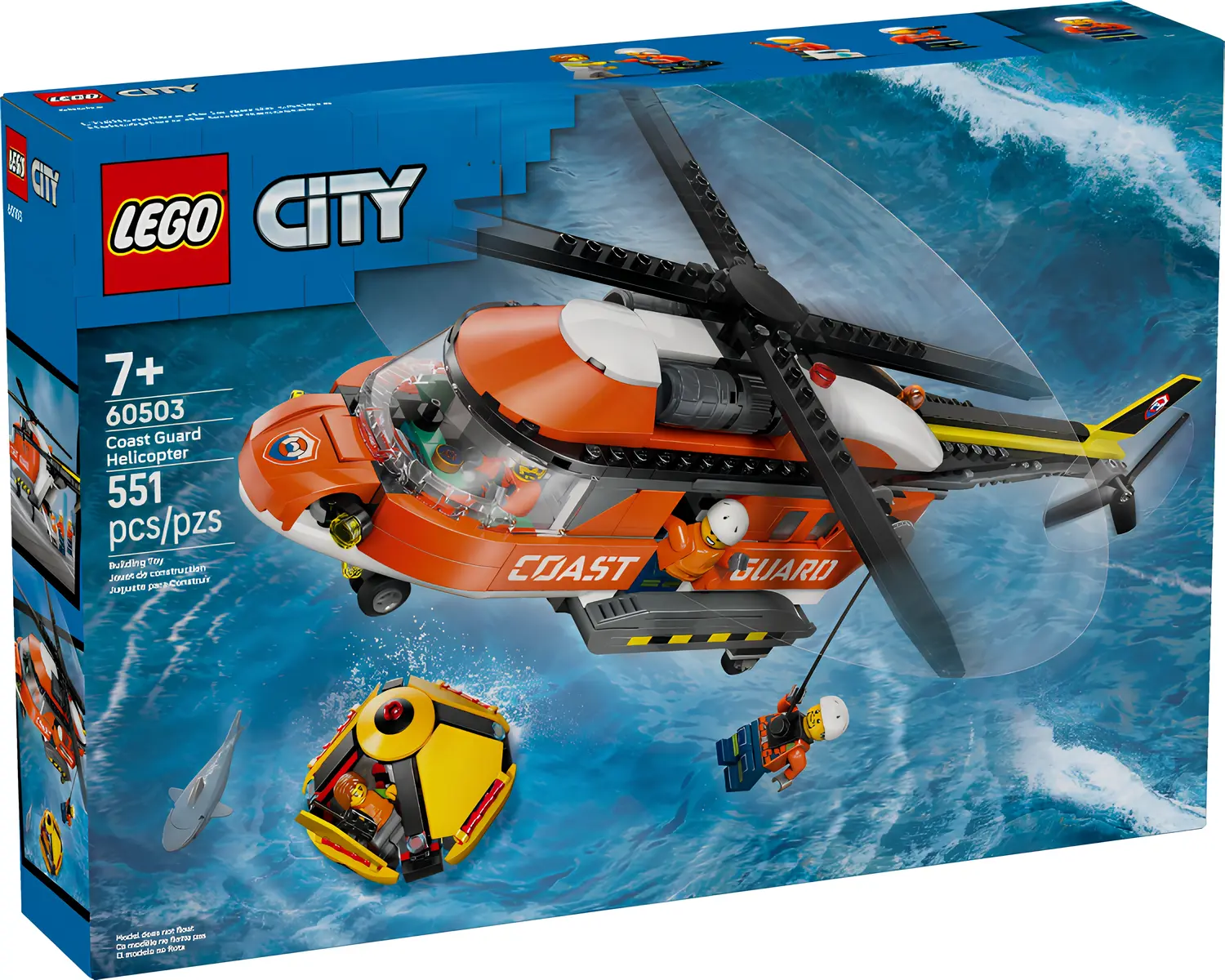 Изображение товара LEGO City Вертолёт береговой охраны 551 деталей для увлекательных игр Изображение товара LEGO City Вертолёт береговой охраны 551 деталей для увлекательных игр