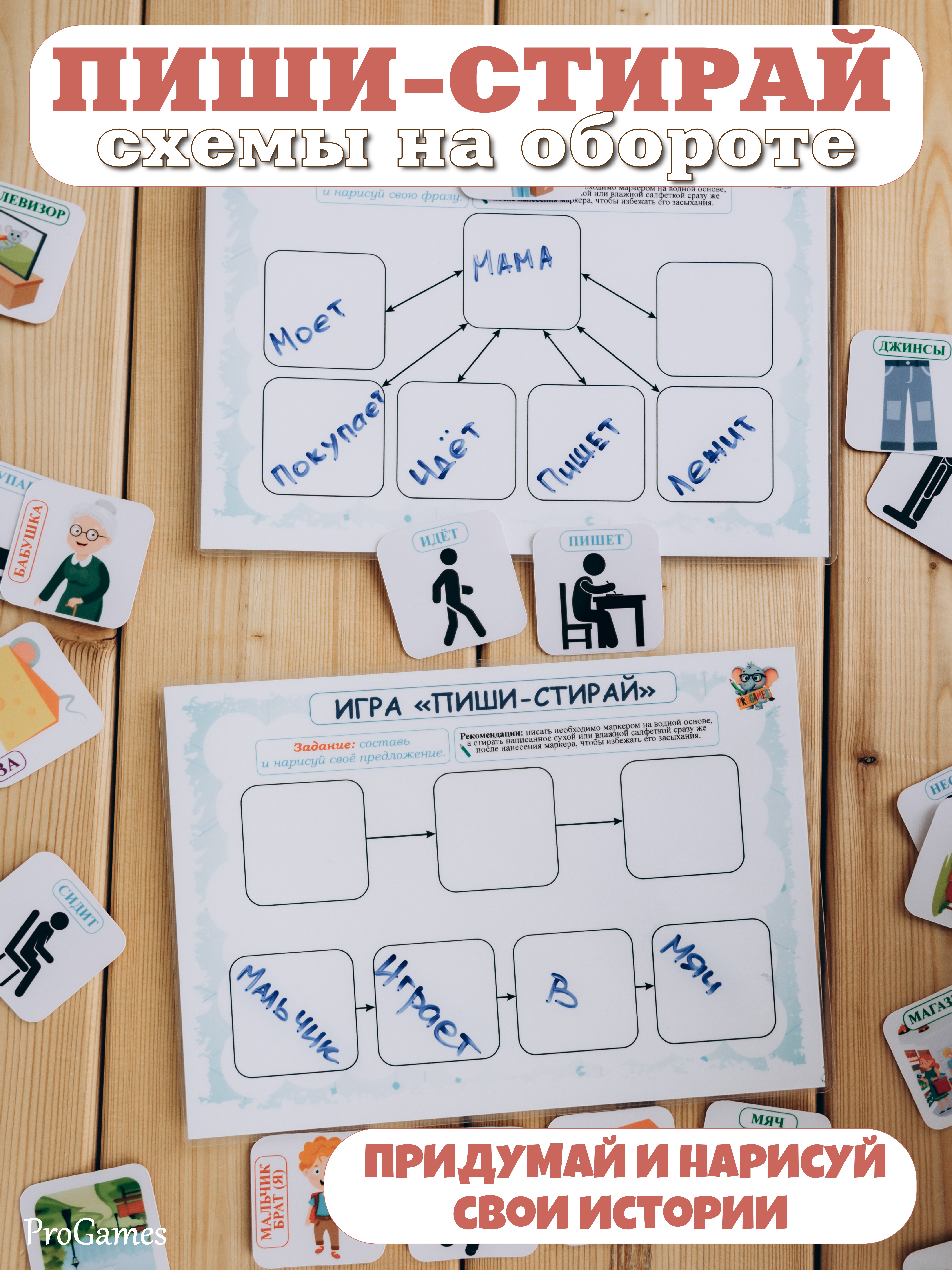 Настольная игра ProGames Фразовый конструктор - фото 6