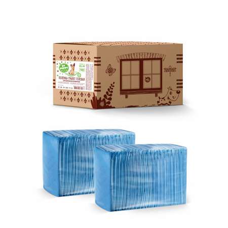 Пеленки для животных MY PUPPY 60х40 с SAP в Коробке-Трансформер Домик 160 шт