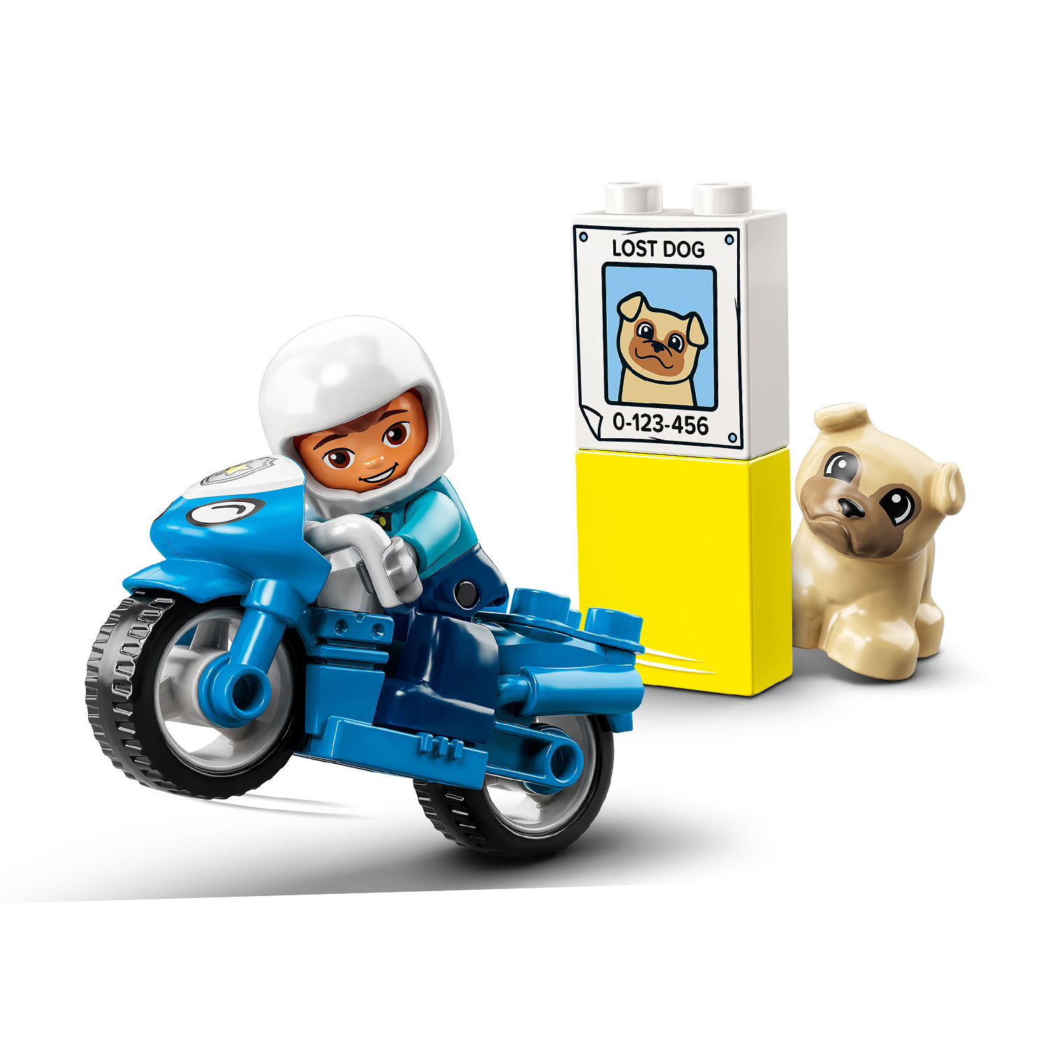 Конструктор LEGO DUPLO Полицейский мотоцикл - фото 3