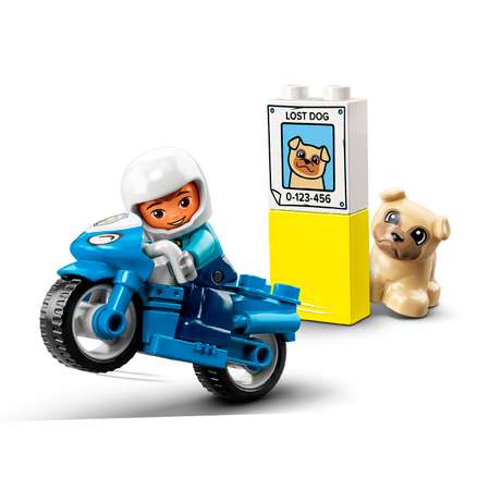 Конструктор LEGO DUPLO Полицейский мотоцикл