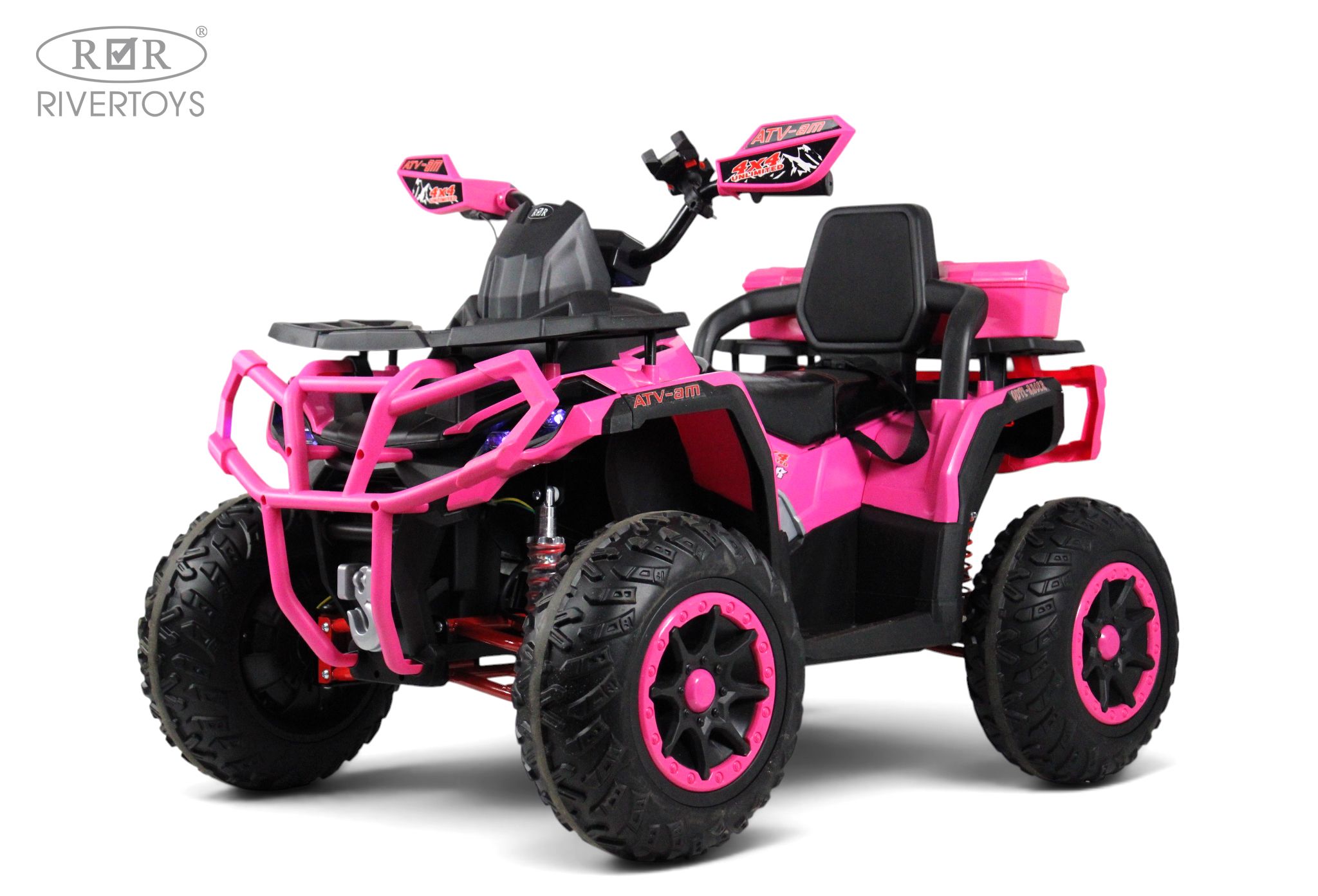 Электромобиль RIVERTOYS Z111ZZ-NEW-PINK С пультом ДУ - фото 1