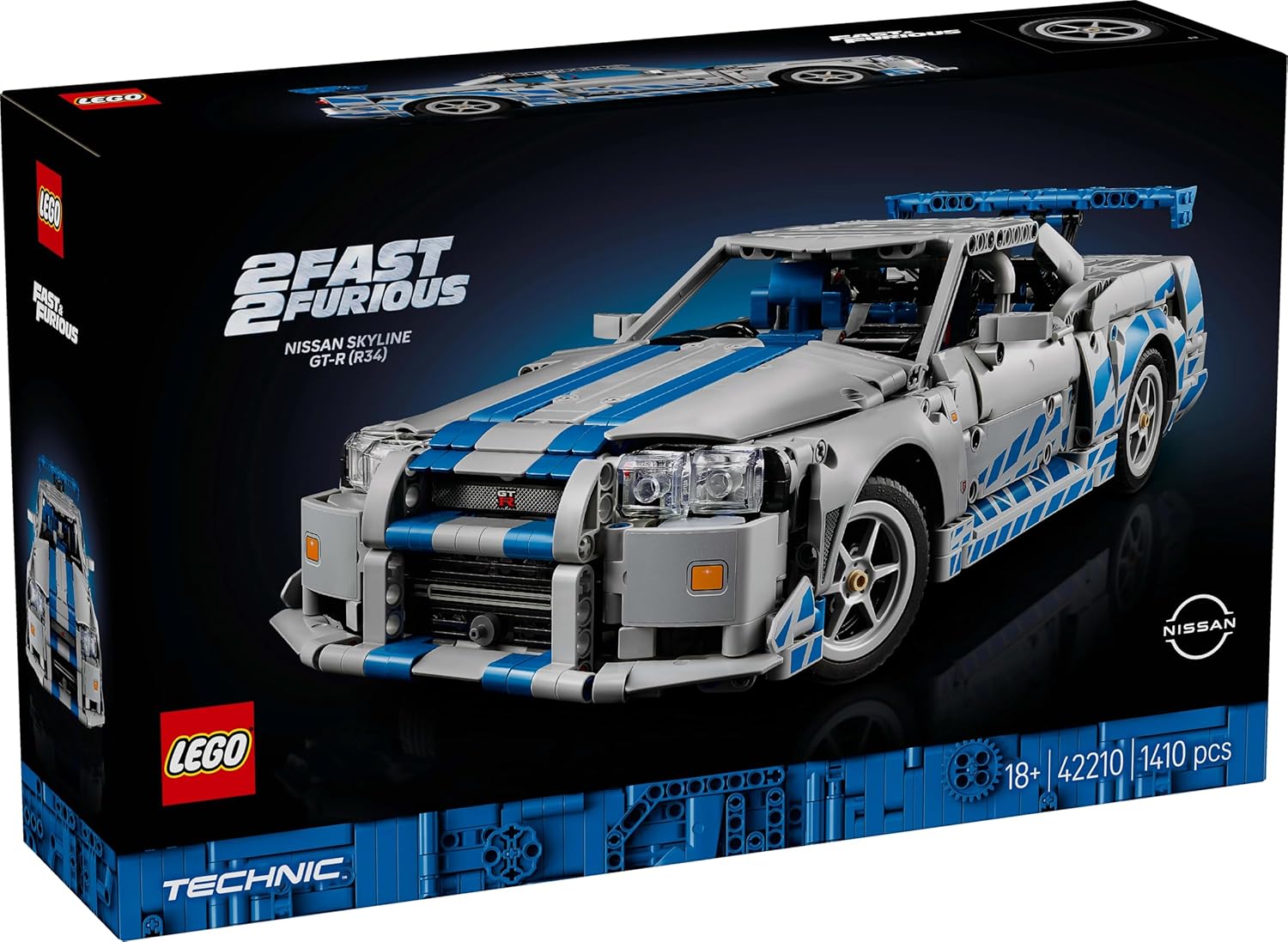 Конструктор LEGO Technic Nissan Skyline GT-R 1410 дет. - фото 3