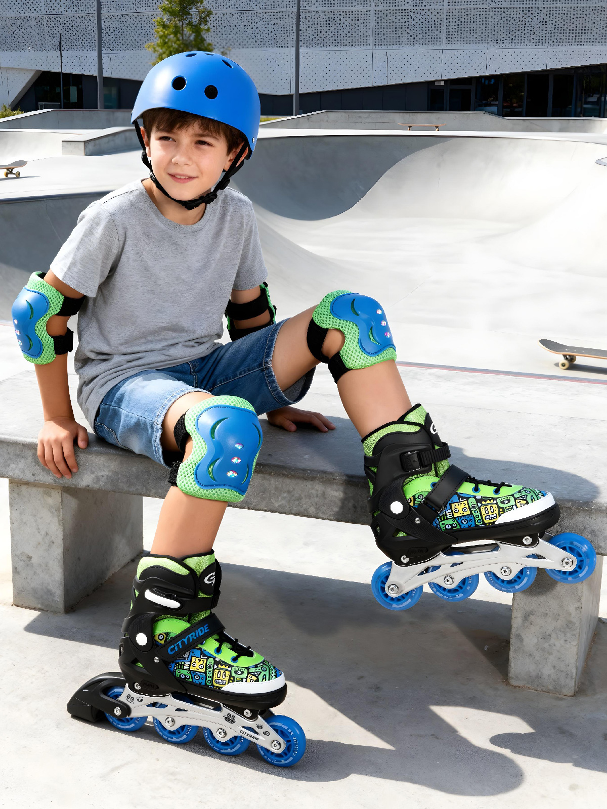 Роликовые коньки CITYRIDE M 34-37 - фото 7