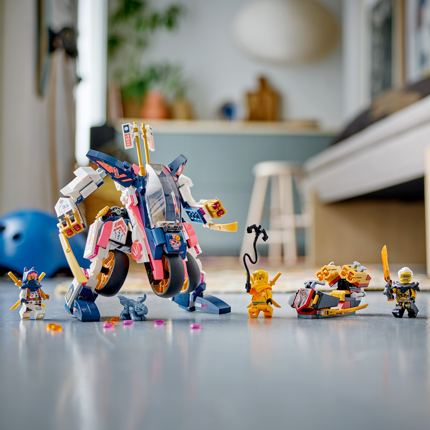 Конструктор LEGO NINJAGO Soras Transforming Mech Bike 384 дет. - фото 14