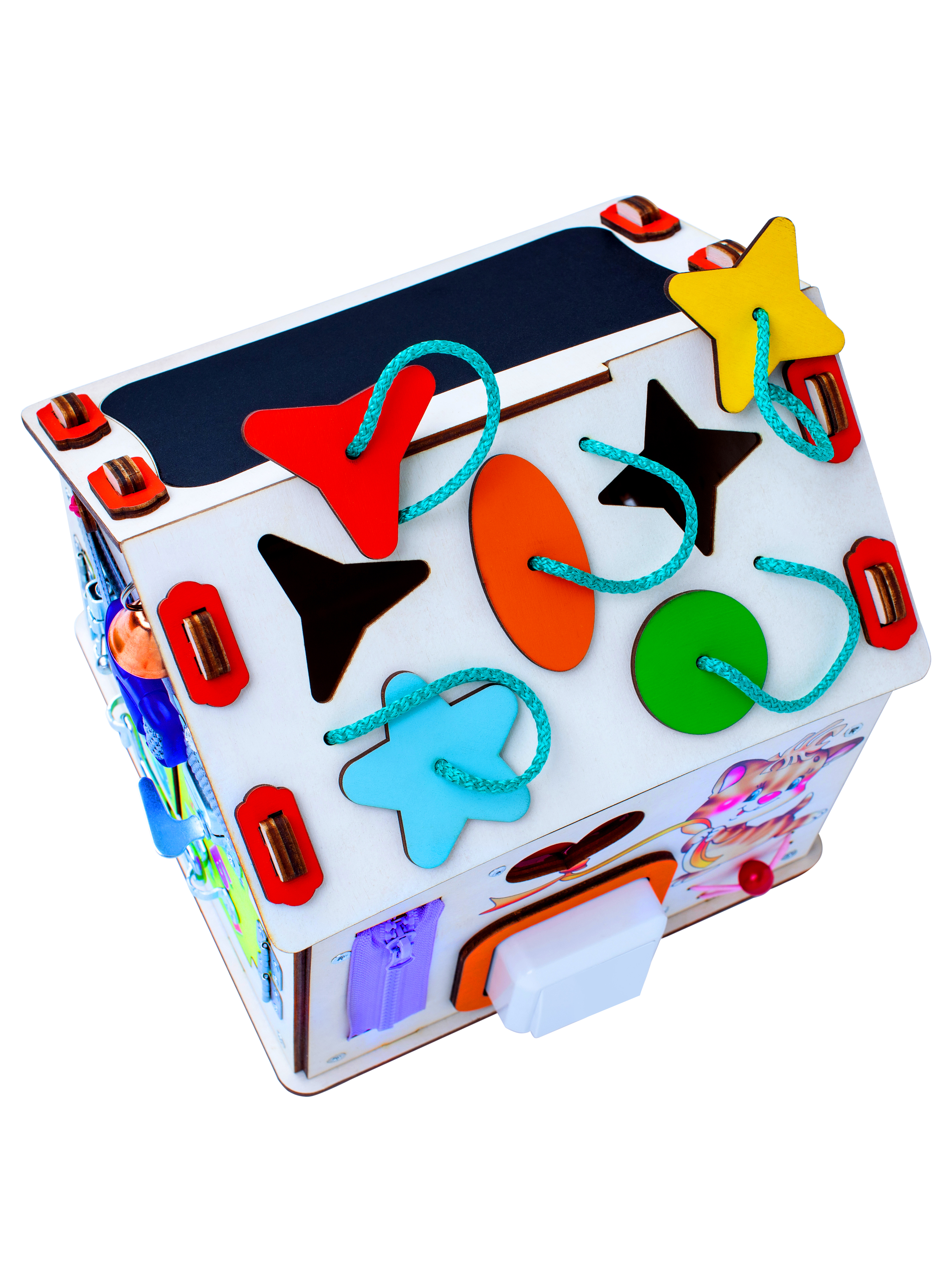 Игрушка Jolly Kids бизиборд Котик - фото 10