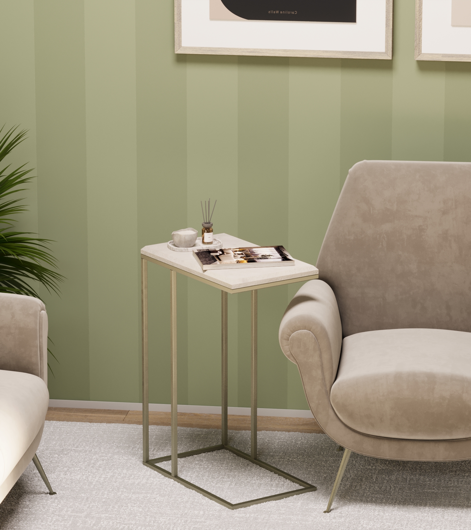 Стол придиванный КАЛИФОРНИЯ МЕБЕЛЬ Агами лайт стоун - фото 8