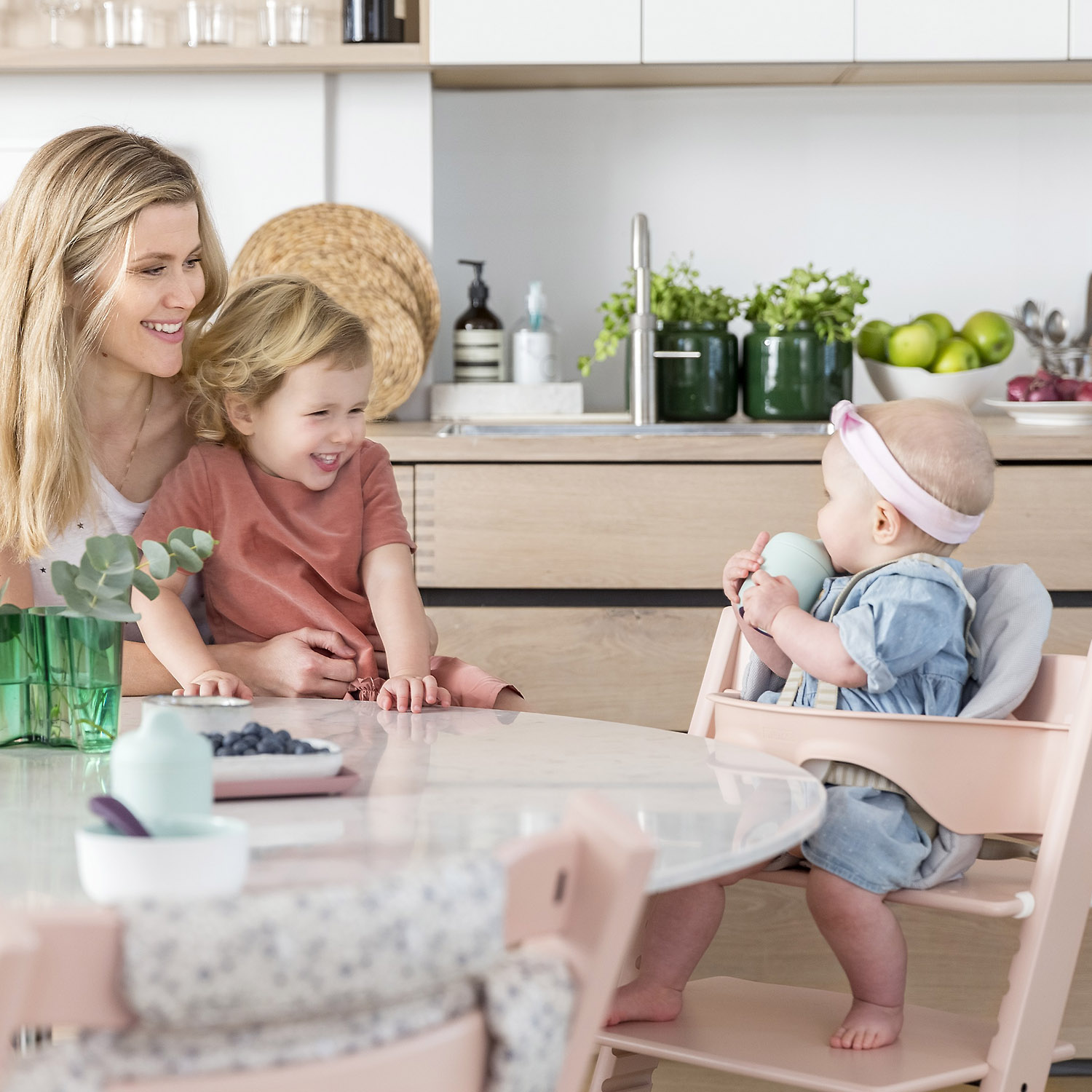 Чехол Stokke Tripp Trapp розовый на стульчик для кормления - фото 4