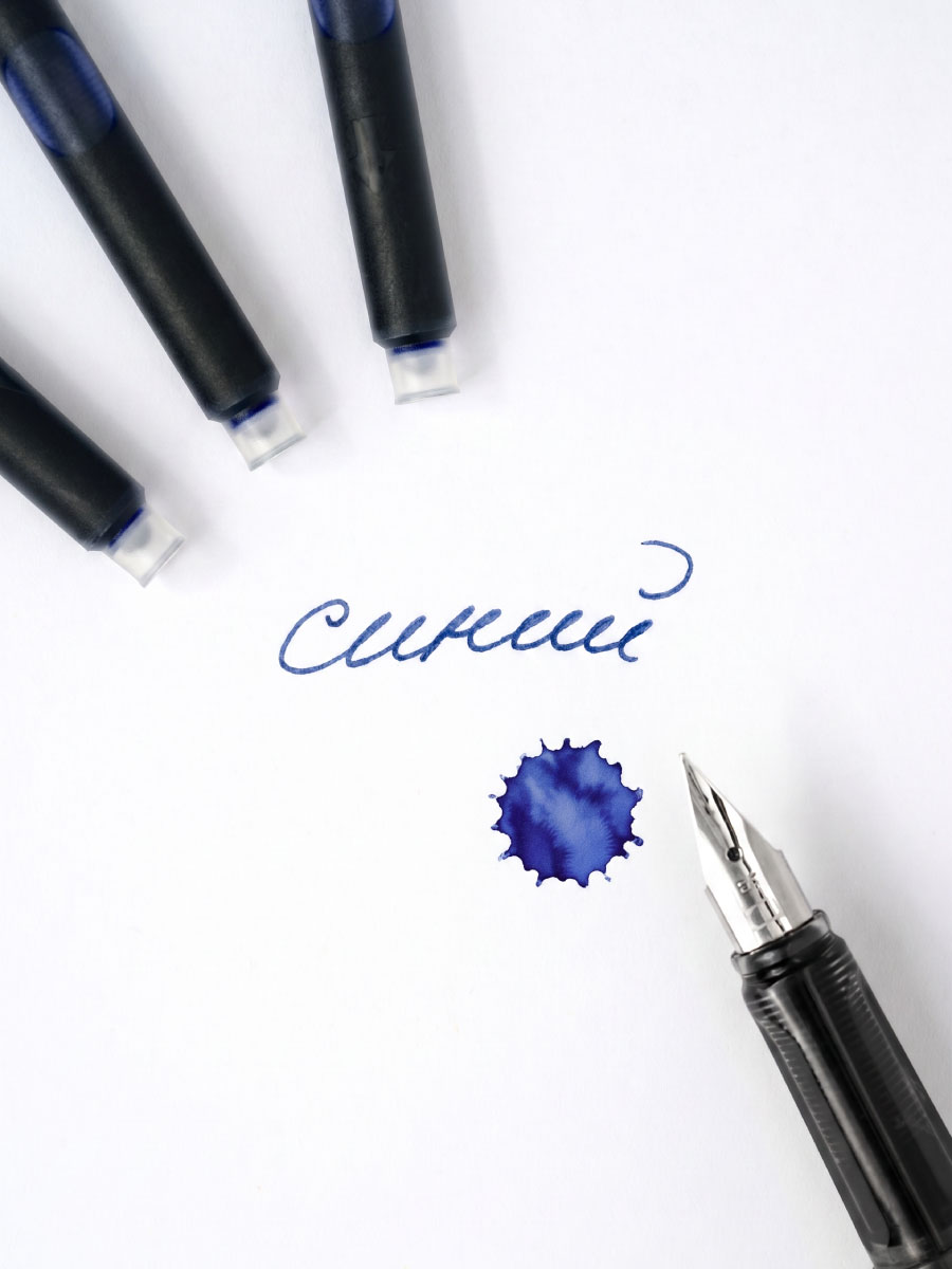 Набор картриджей Малевичъ синие для перьевой ручки 15 шт - фото 2