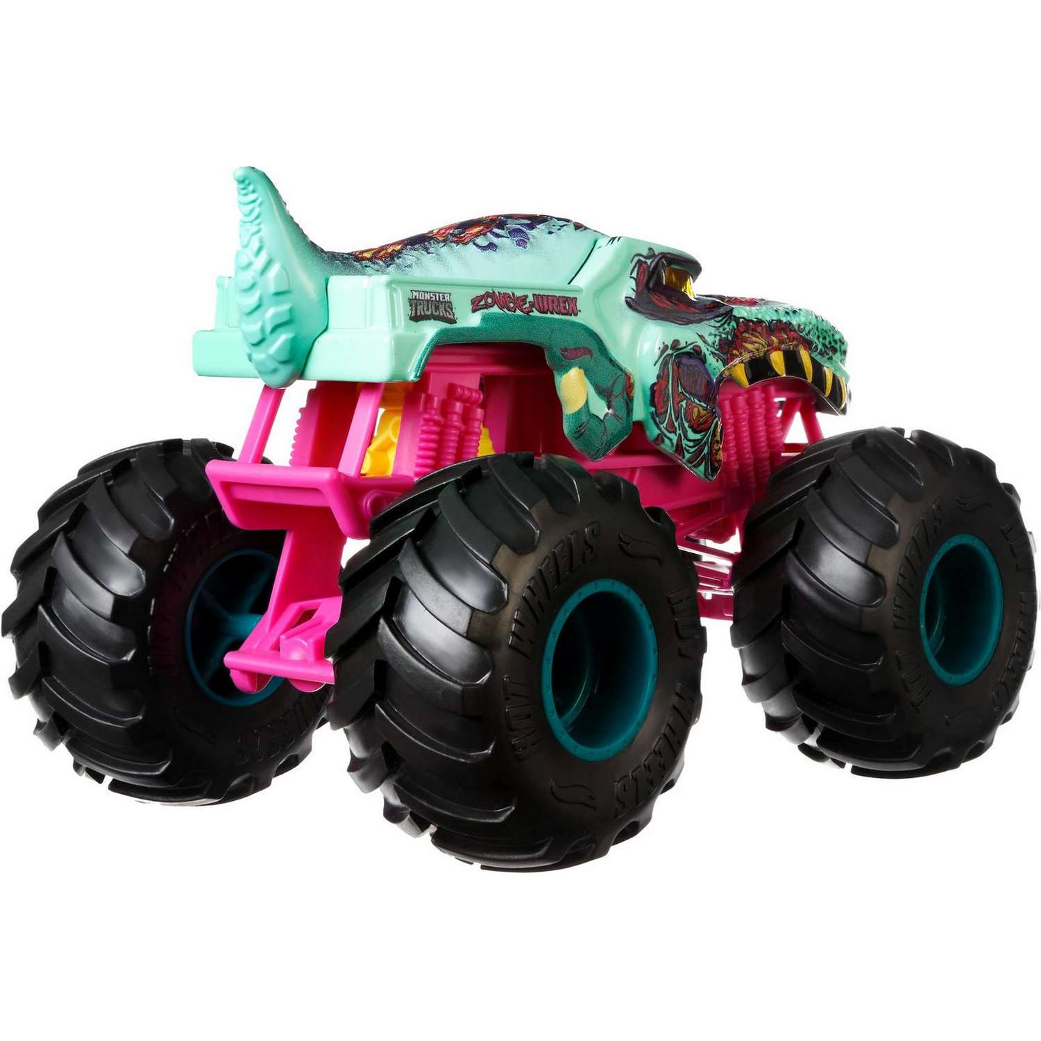 Автомобиль Hot Wheels Monster Tracks 1:24 FYJ83 - фото 4